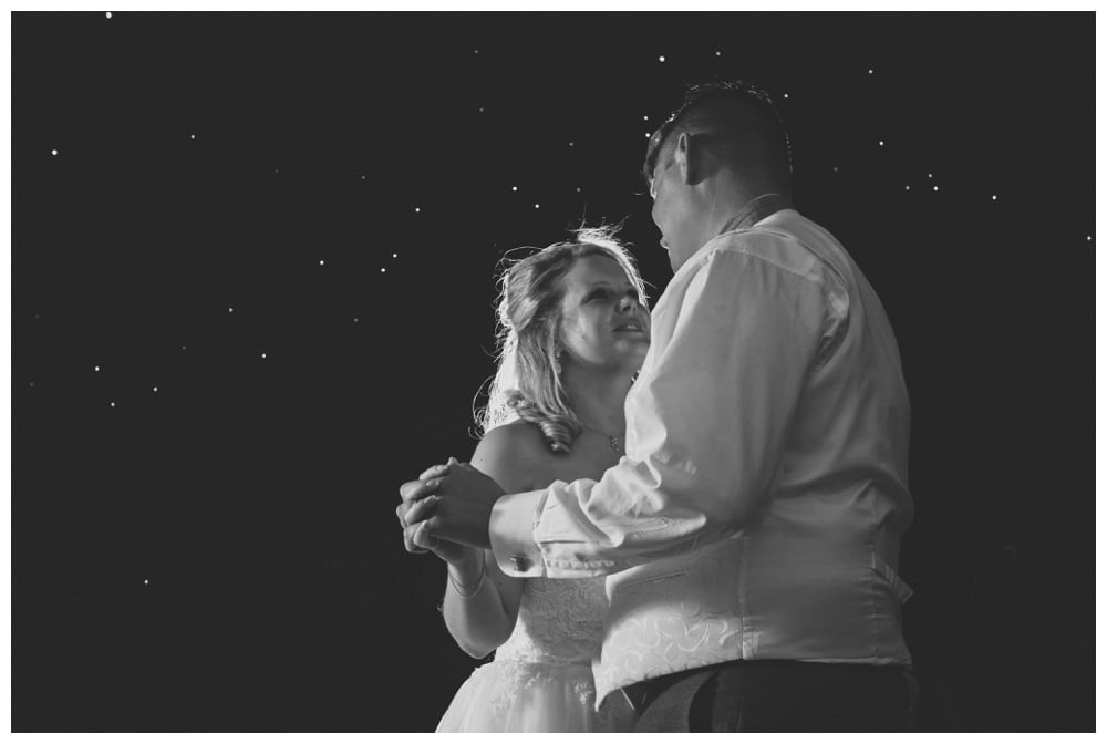 First dance at Balmer Lawn Hotel Marquee