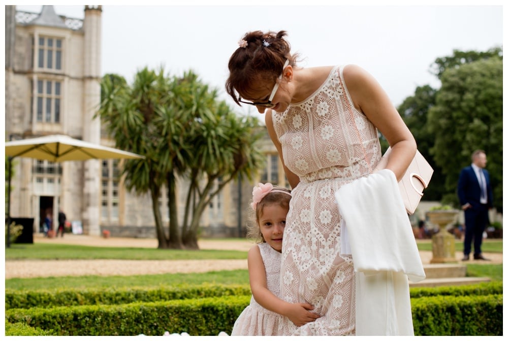 Wedding guests at Highcliffe Castle Wedding