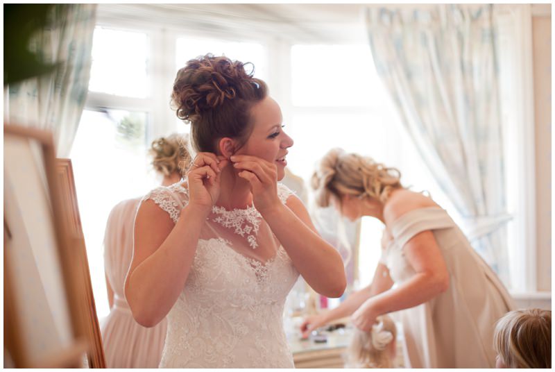 Candid of Bride in Ringwood
