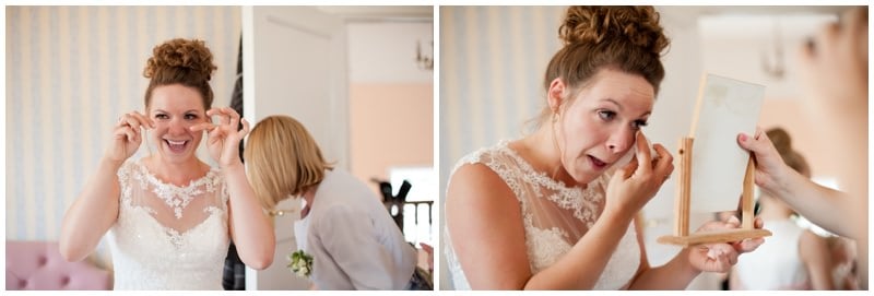 Ringwood Bride emotional before wedding