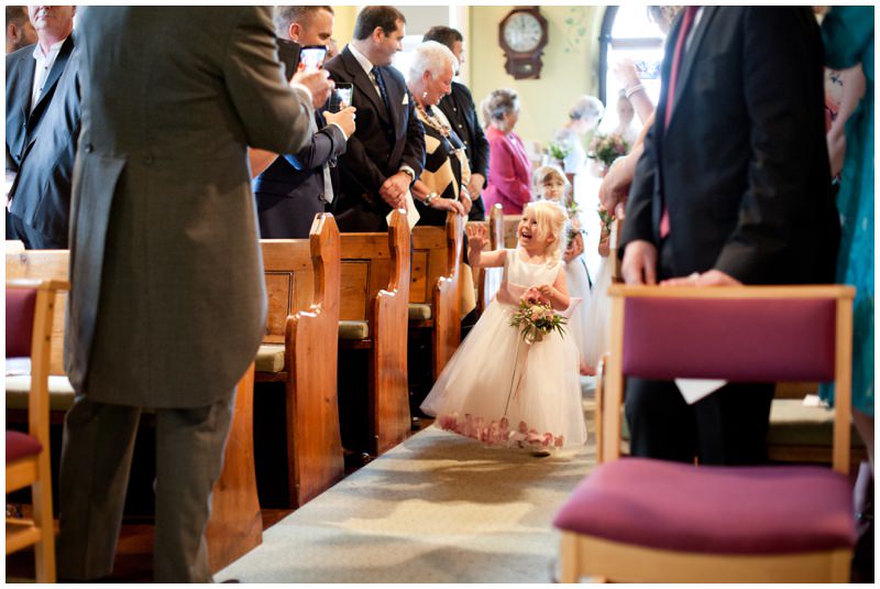 Photography of Flowergirl at Crowe Hill Church