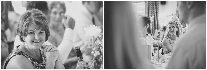 Black and white photography at Ringwood wedding reception
