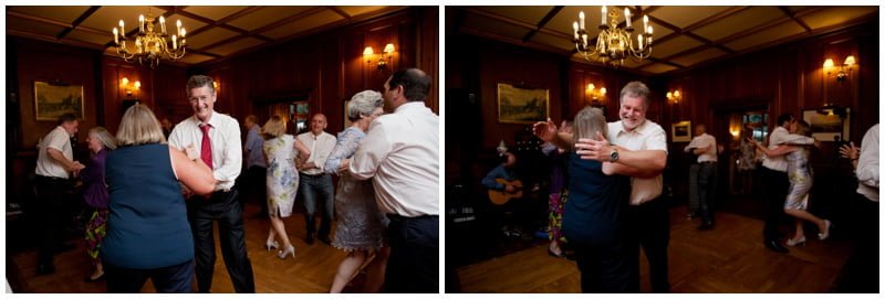 Ceilidh at Wedding Reception at Tyrrells Ford Hotel