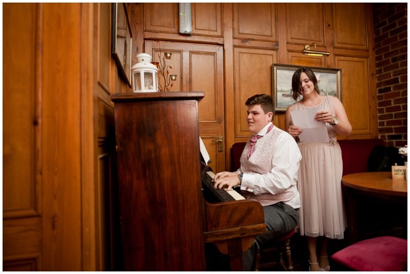 Photography of entertainment at Ringwood wedding