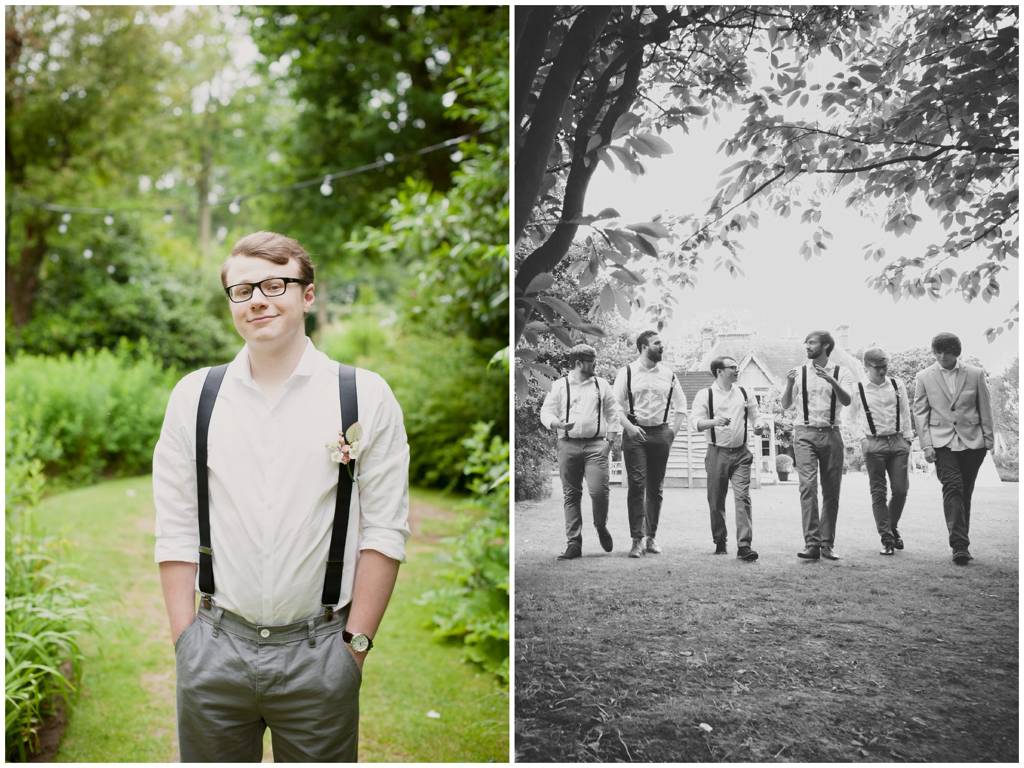 Groomsmen at The Old Vicarage