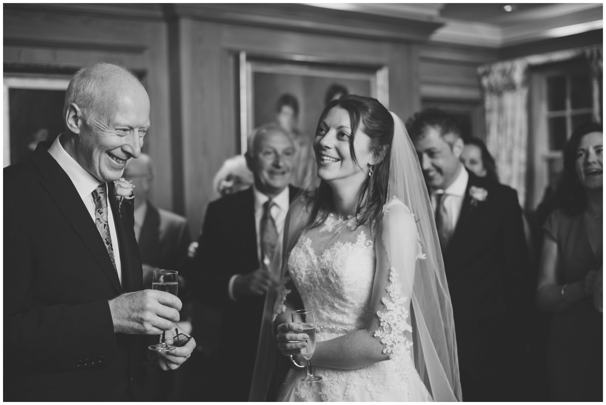 Bride and Father at Roundwood Estate