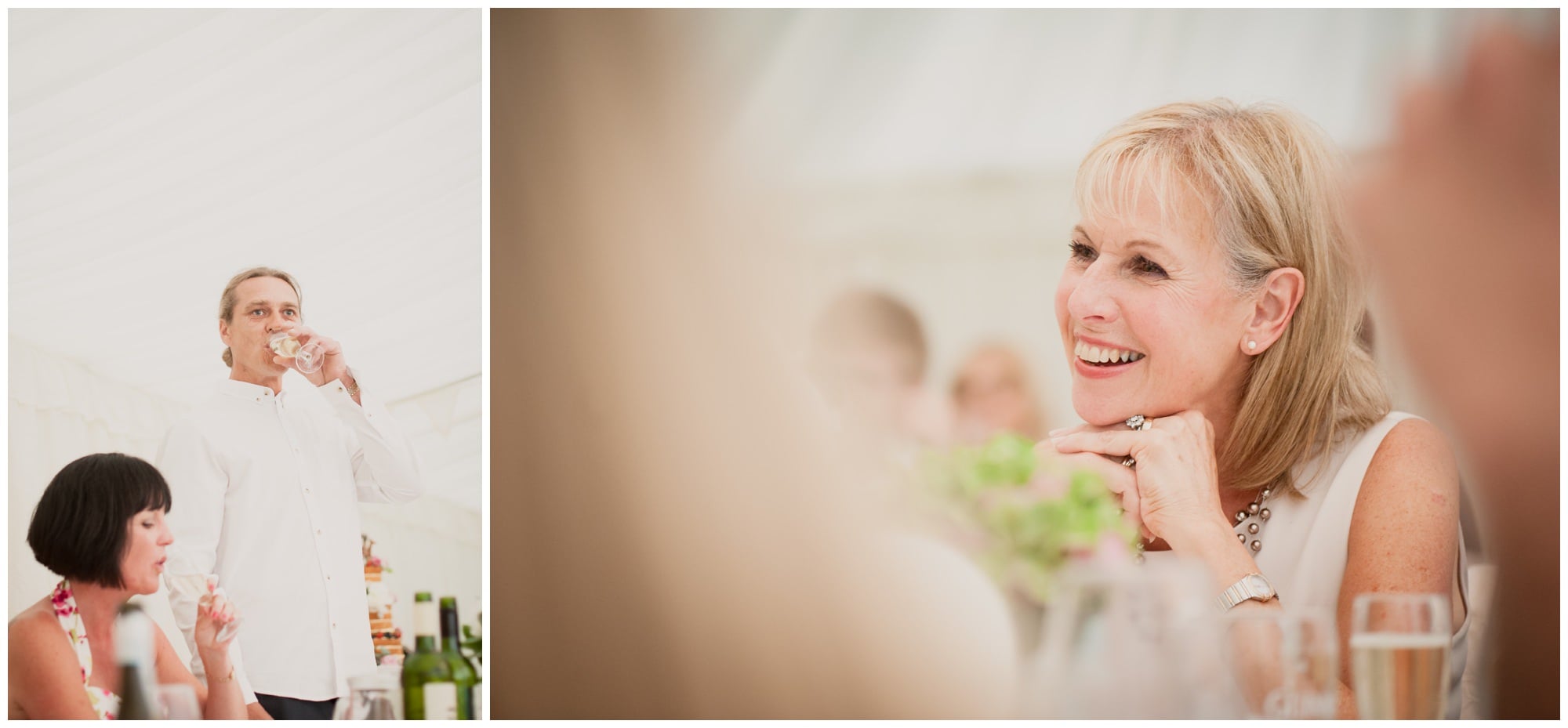 Speeches at Christchurch Marquee Wedding Reception