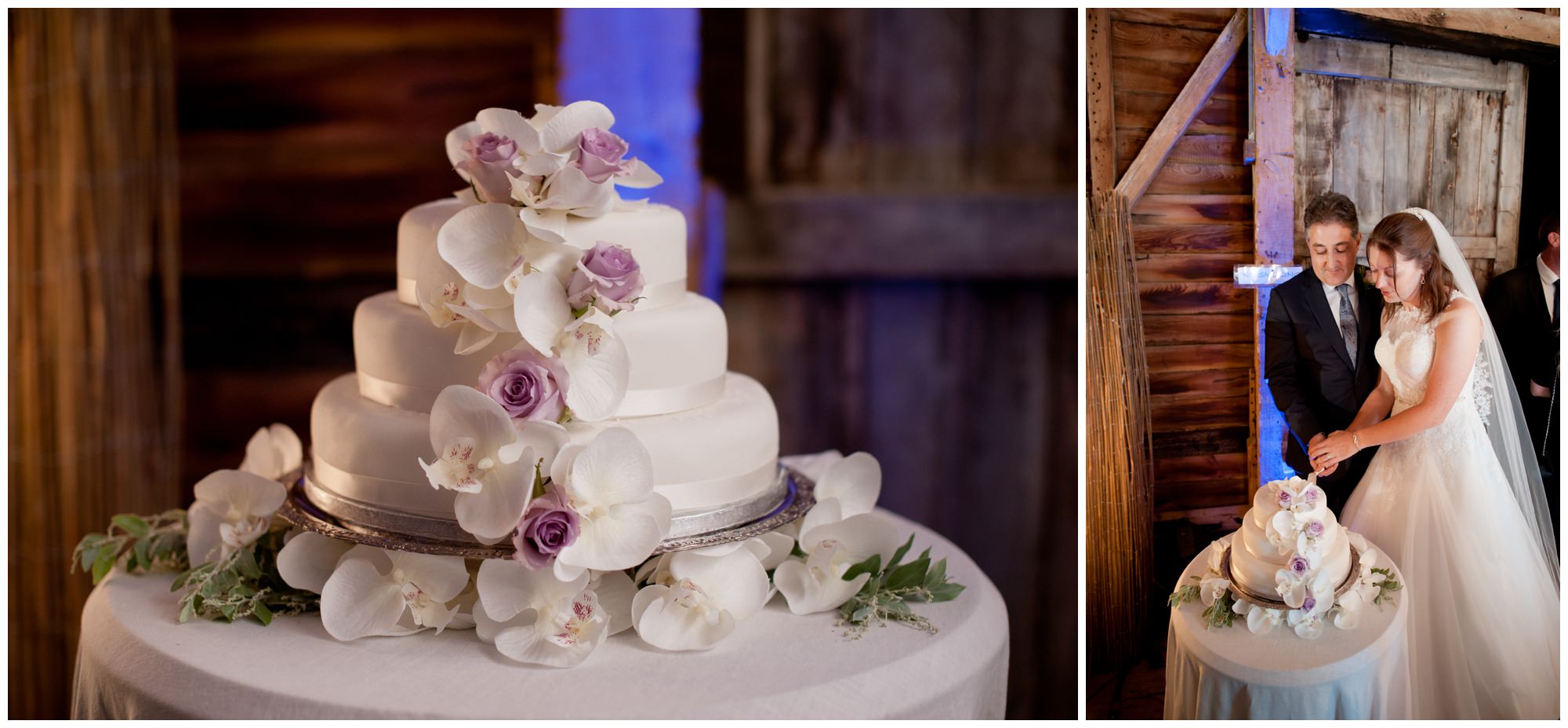 Cake Cutting at Hampshire Wedding