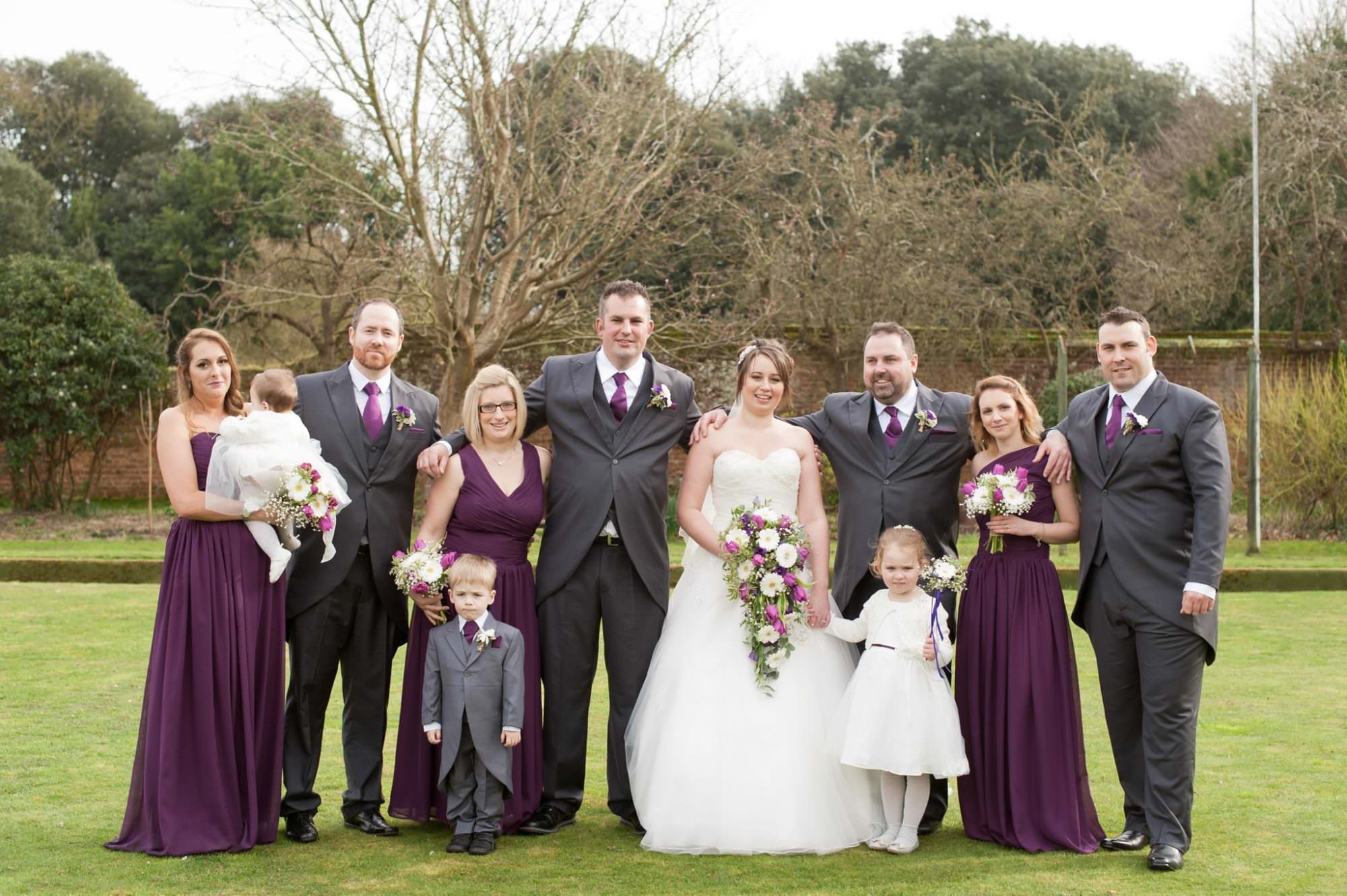 Bridal party at Kings Arms Hotel Wedding