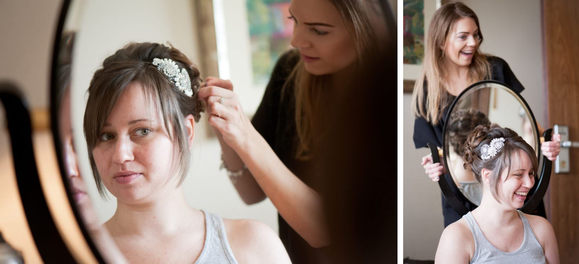 Bridal hair at Kings Arms Hotel