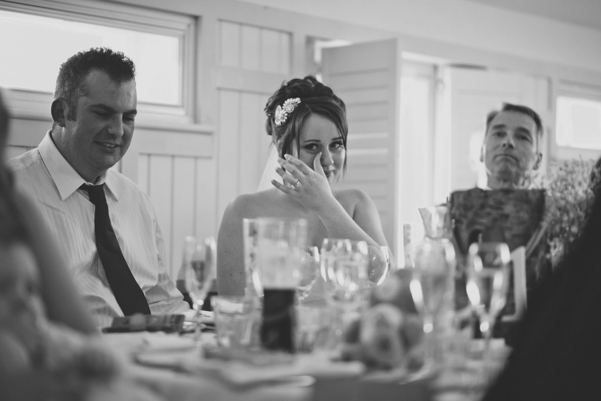 Happy Tears at Kings Arms Hotel Wedding