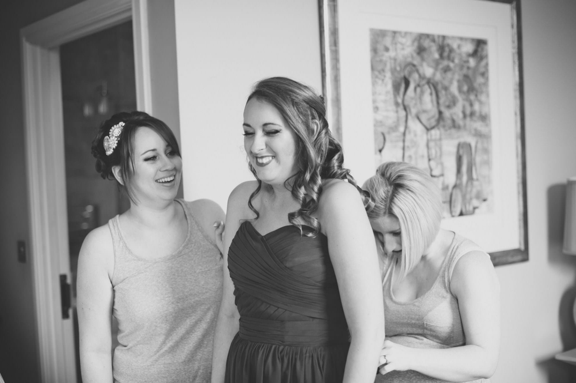 Bridesmaids at Kings Arms Wedding