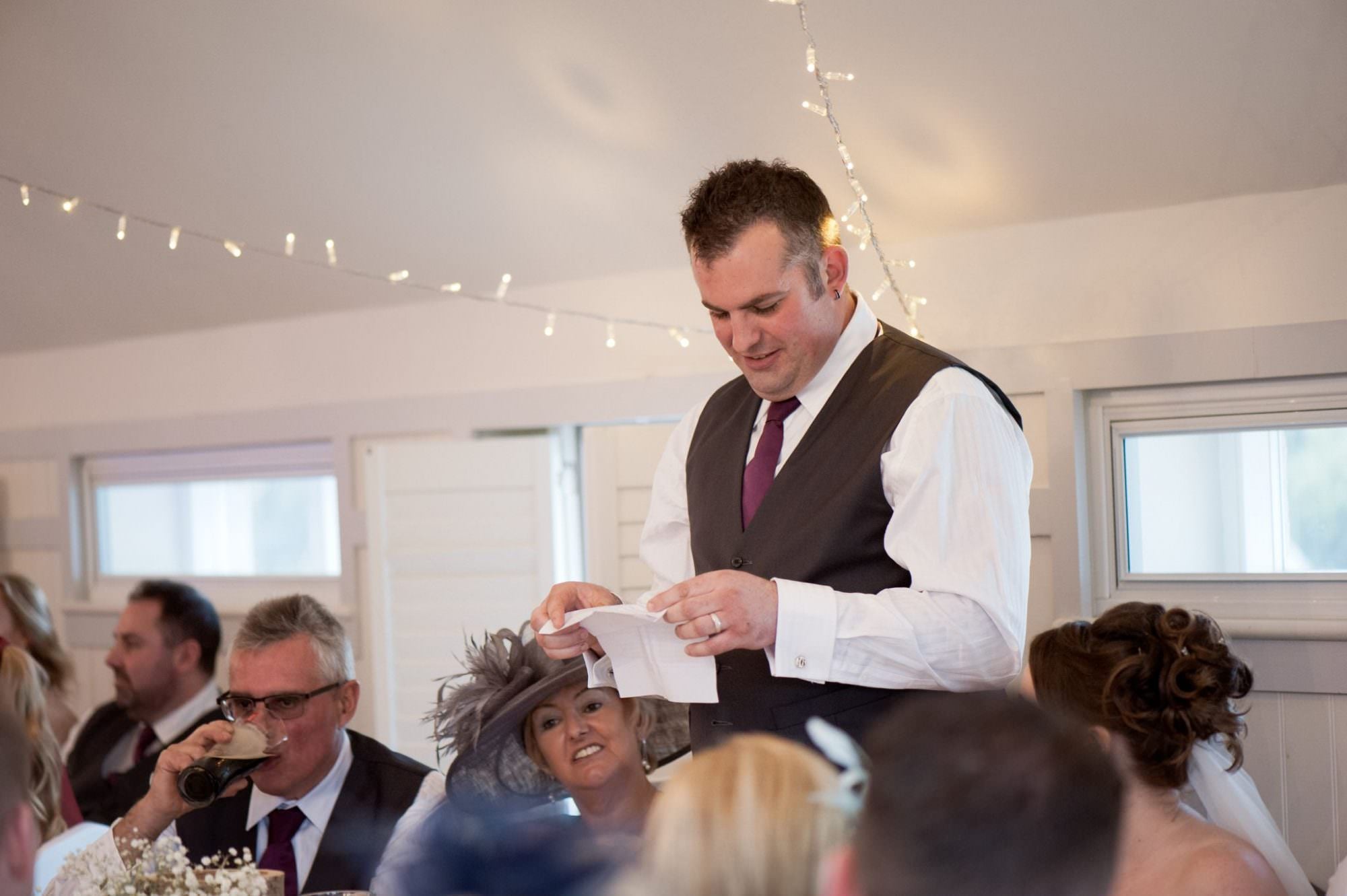 Groom's speech at Kings Arms Hotel Wedding