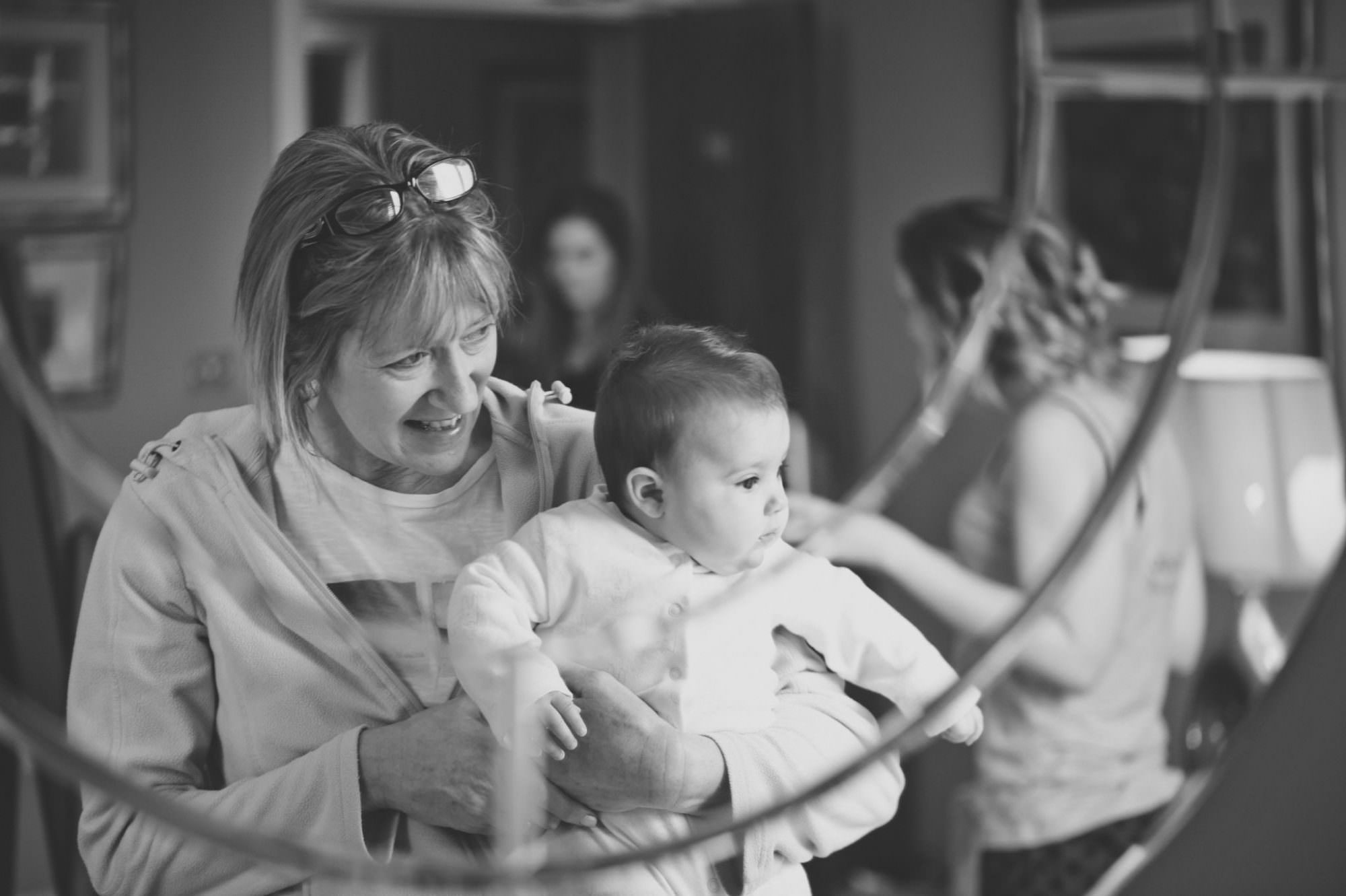 Baby and family at Kings Arms Hotel Wedding