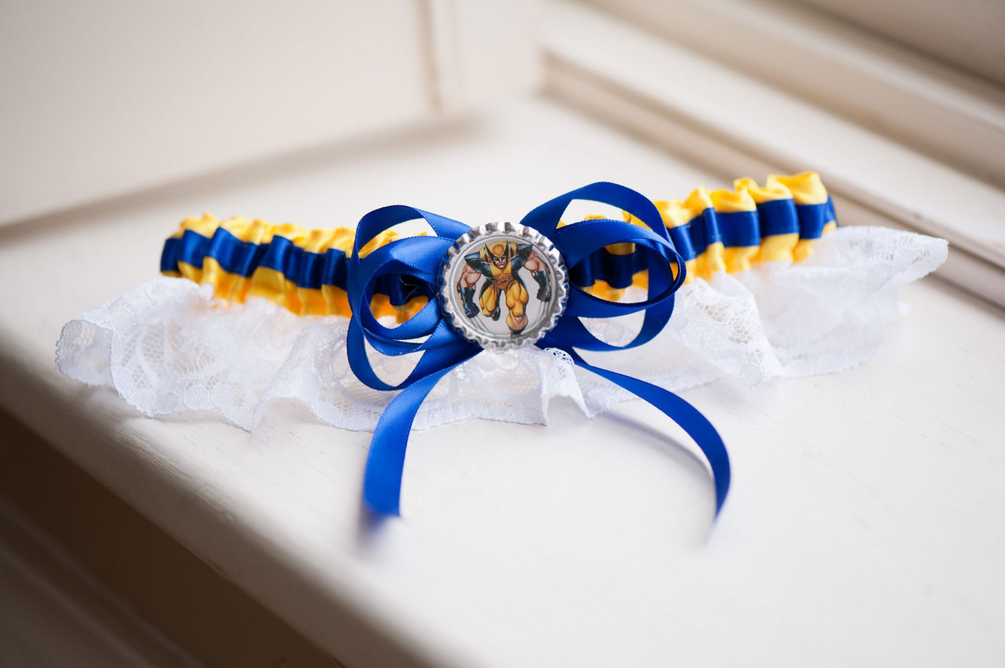 Handmade Marvel Wolverine Wedding Garter