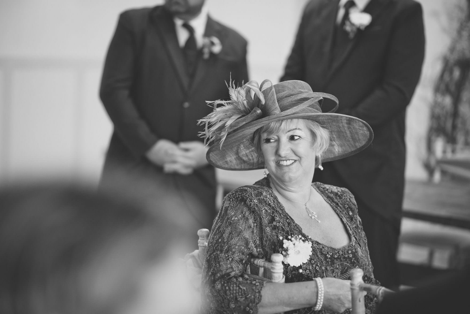 Mother of groom at Kings Arms Hotel Wedding