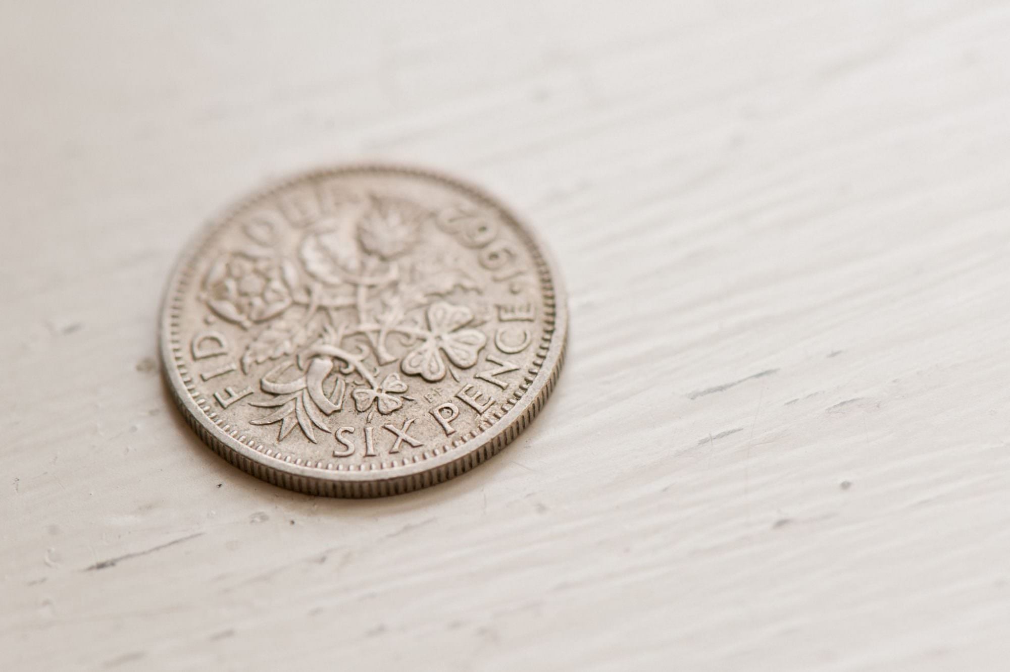 Lucky Wedding Six Pence