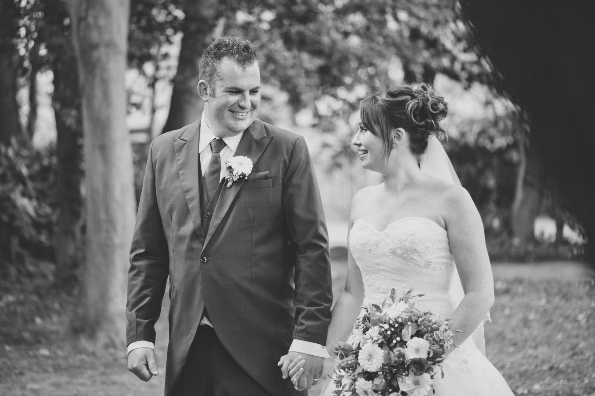 Bride and Groom at Kings Arms Hotel Wedding