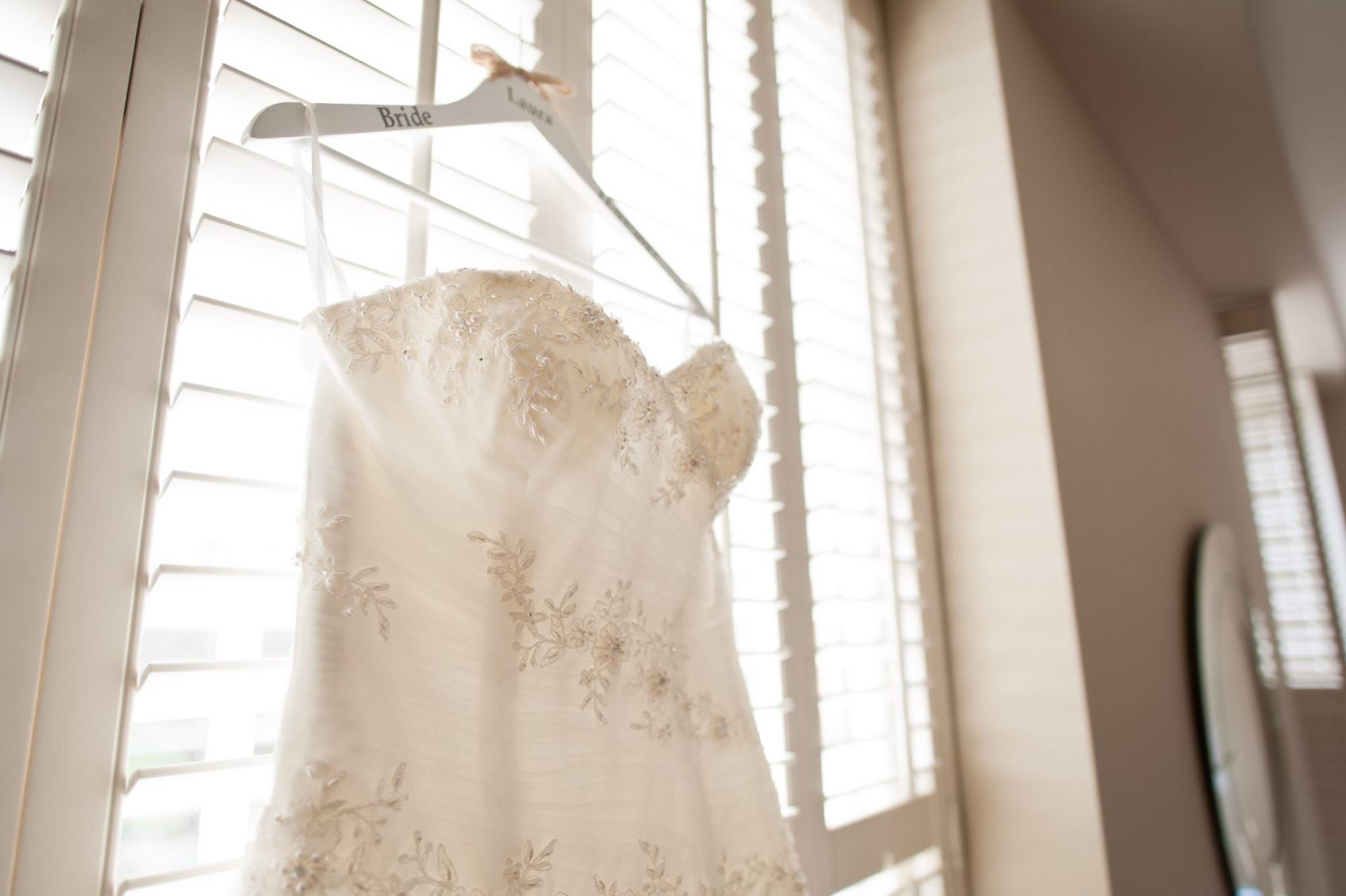 Wedding dress at Kings Arms Hotel Wedding