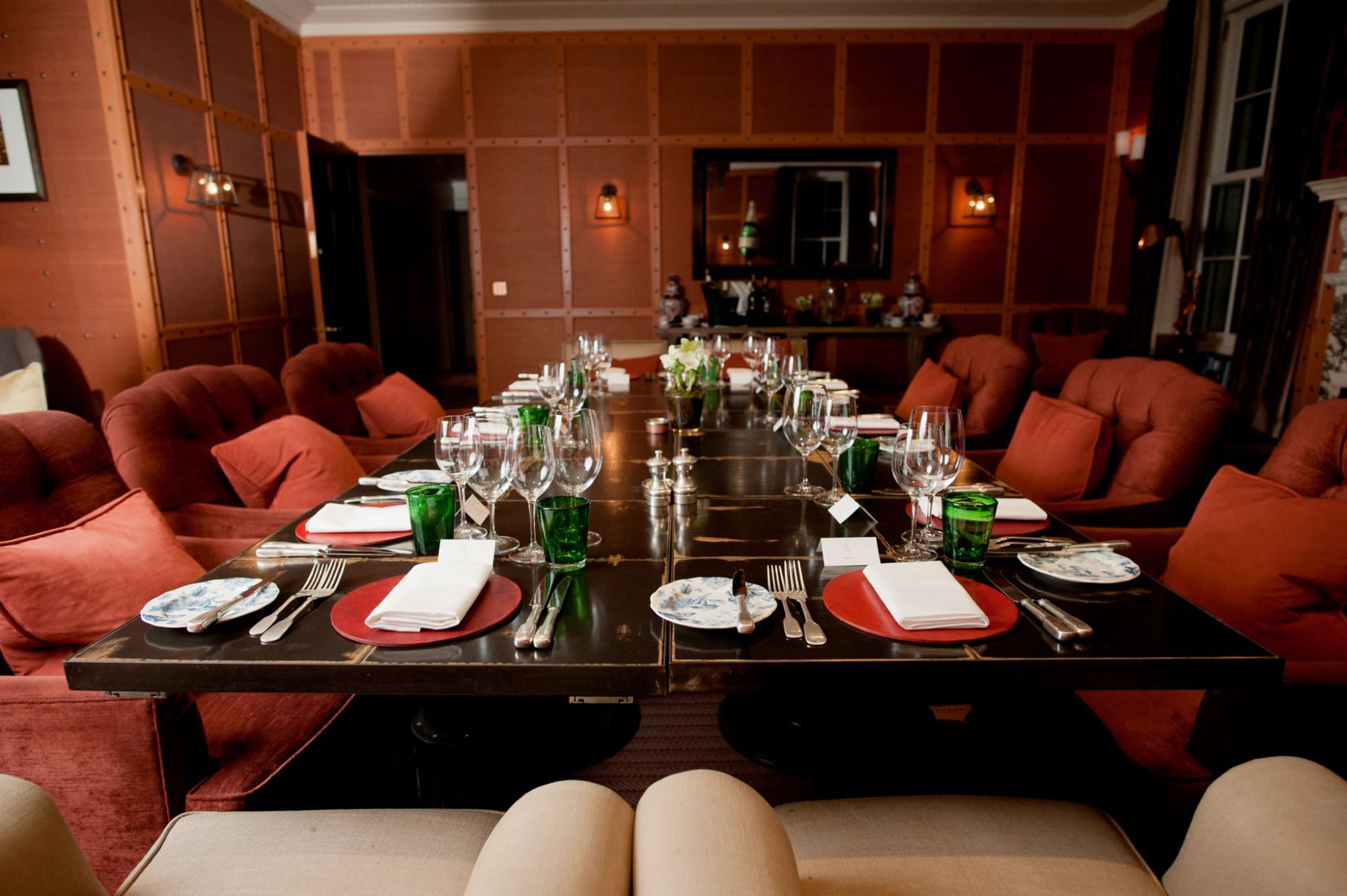 Private Dining in the Limewood Hotel Study