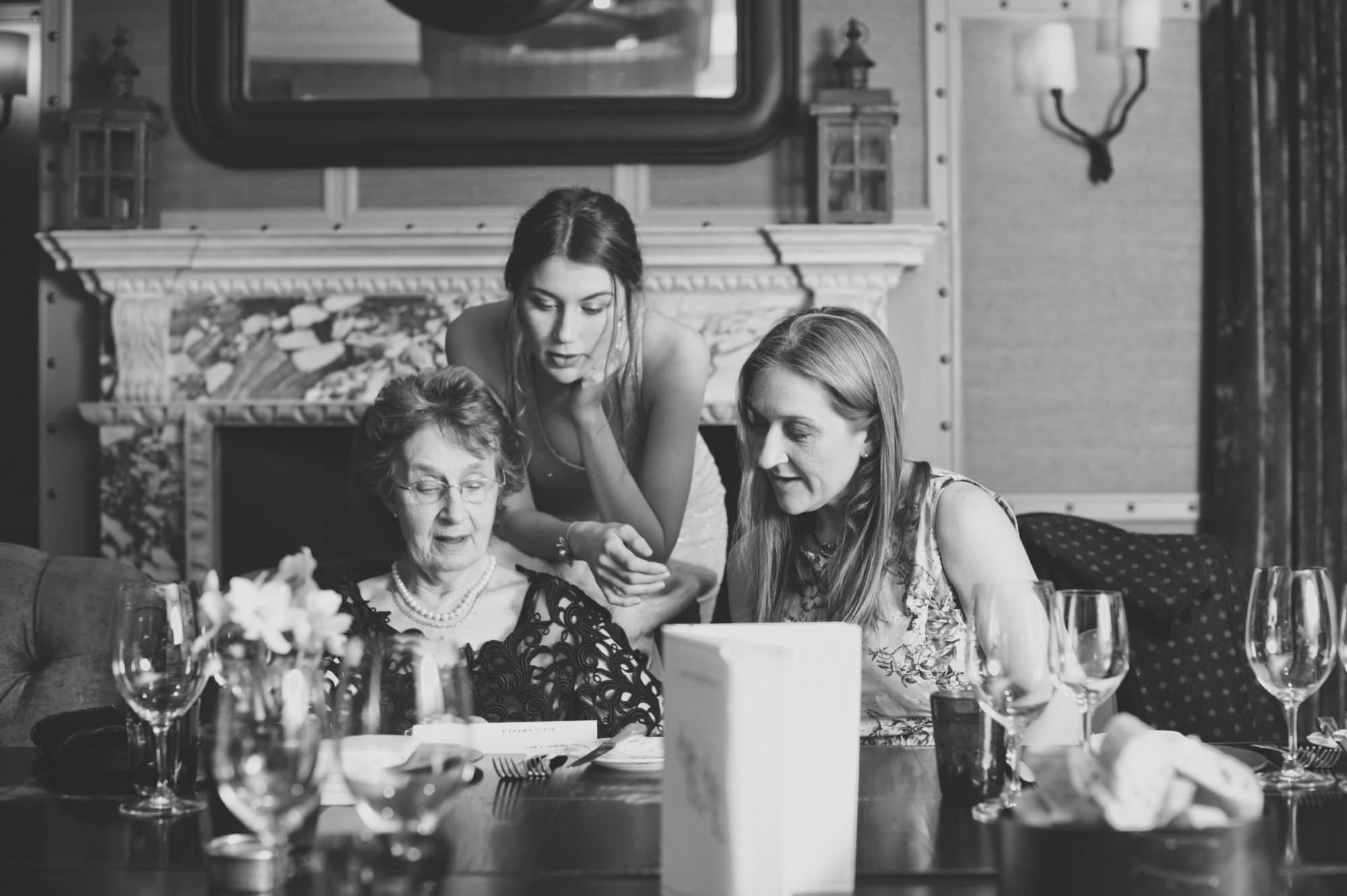Black and white photograph at Limewood Hotel Private Event