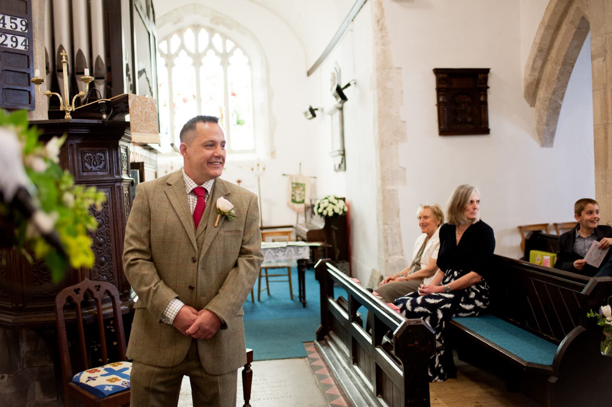 Sopley Church Groom Waiting