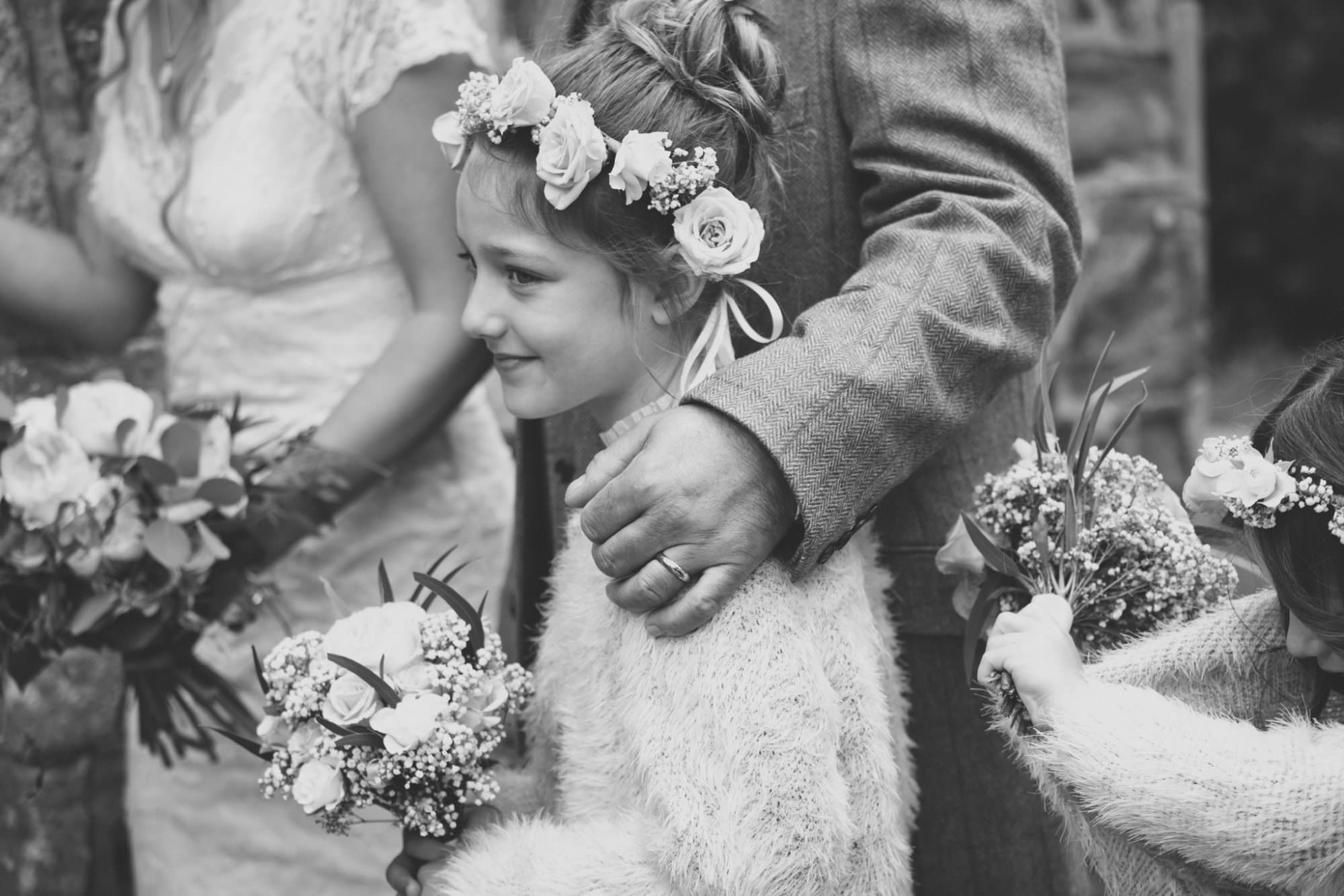 Hampshire Photography of Bridesmaid and flowers