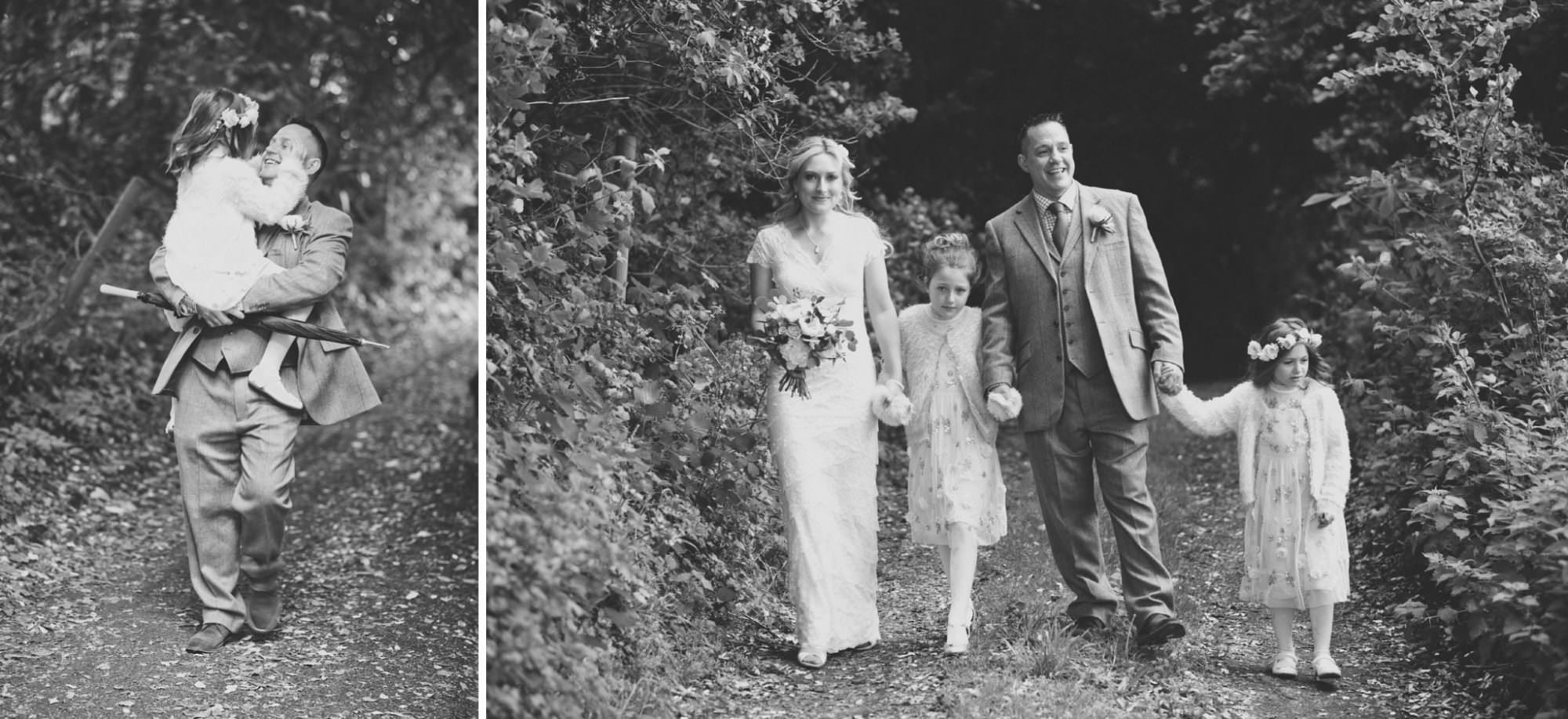 Family photograph at Sopley Wedding