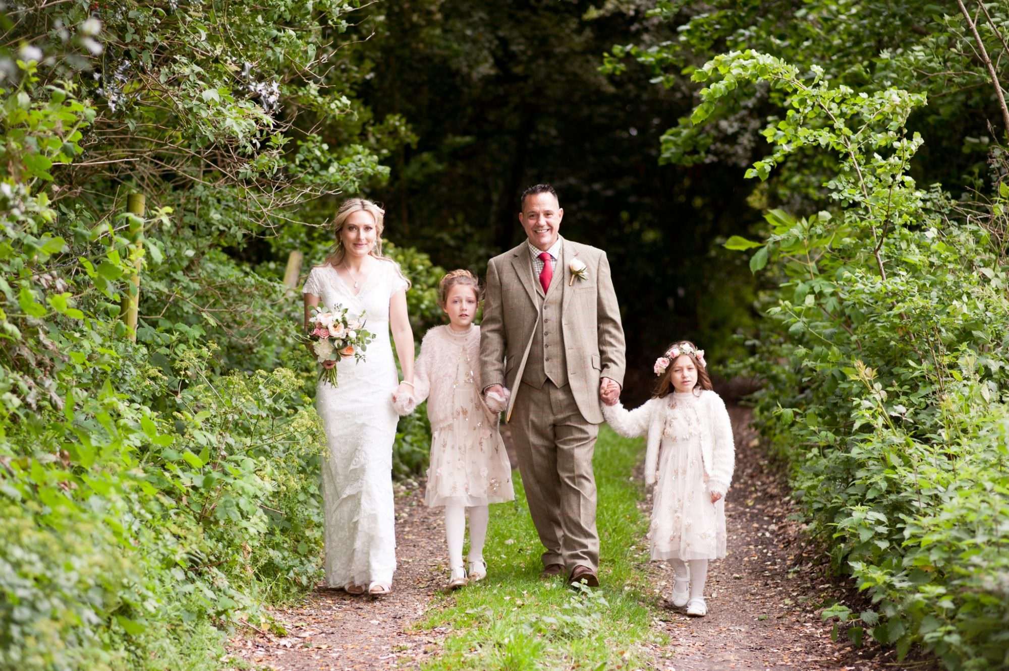 Family at Sopley Wedding