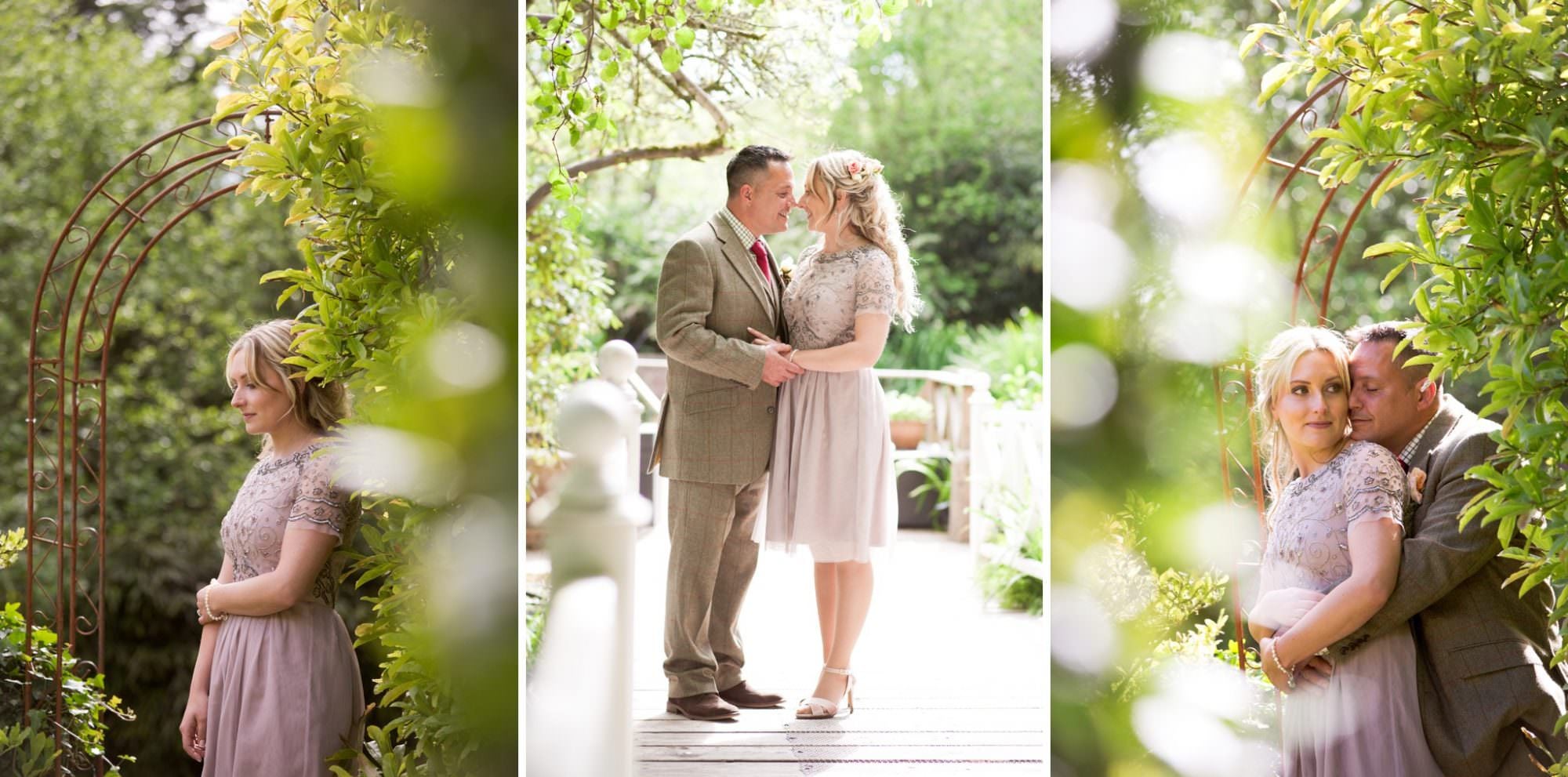 Wedding portraits at Gordleton Mill