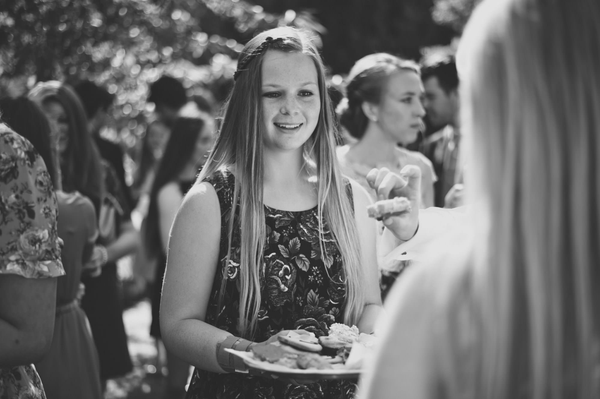 Homemade DIY wedding biscuits at dorset church