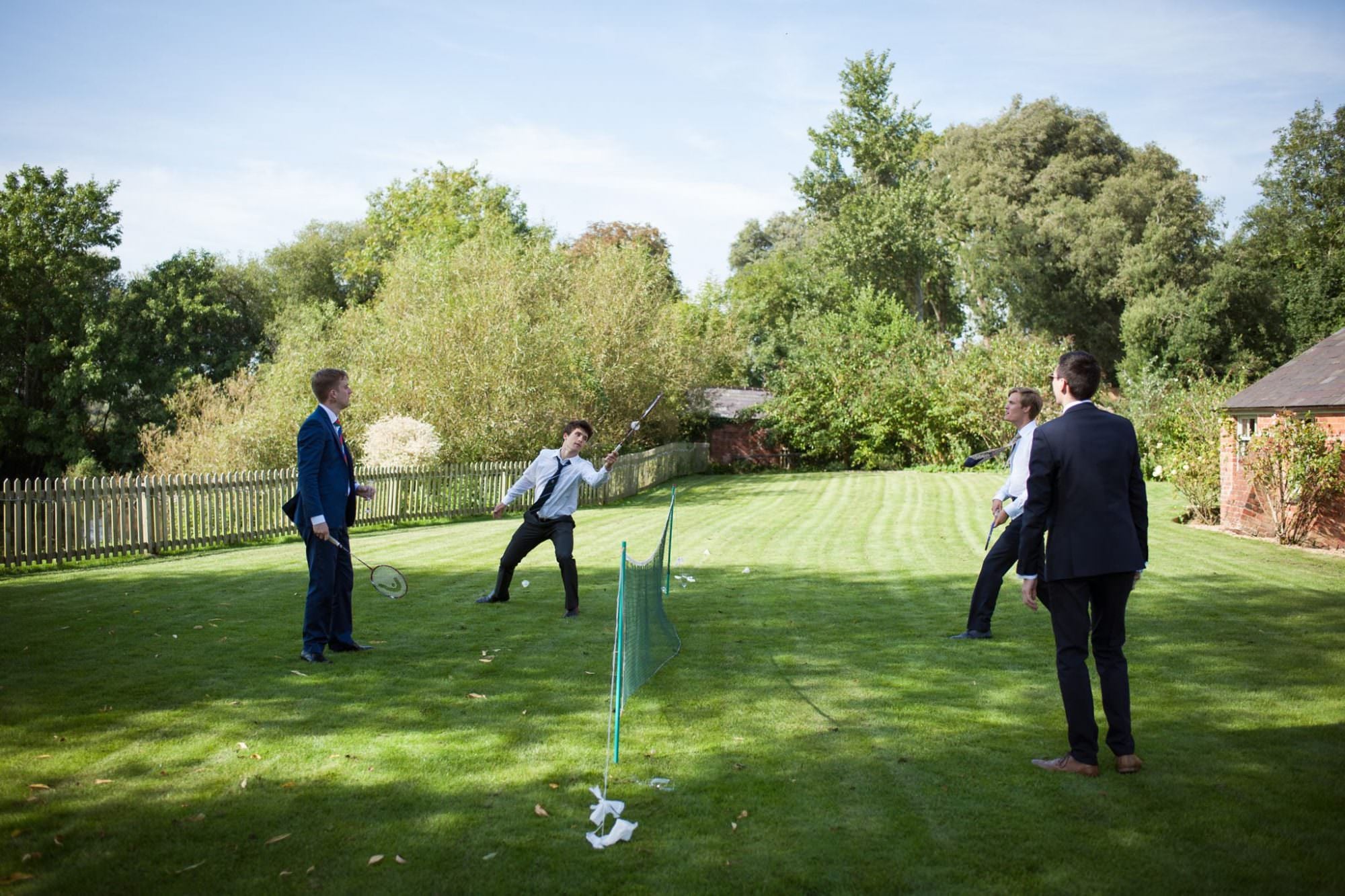 Lawn games at Sopley Mill wedding