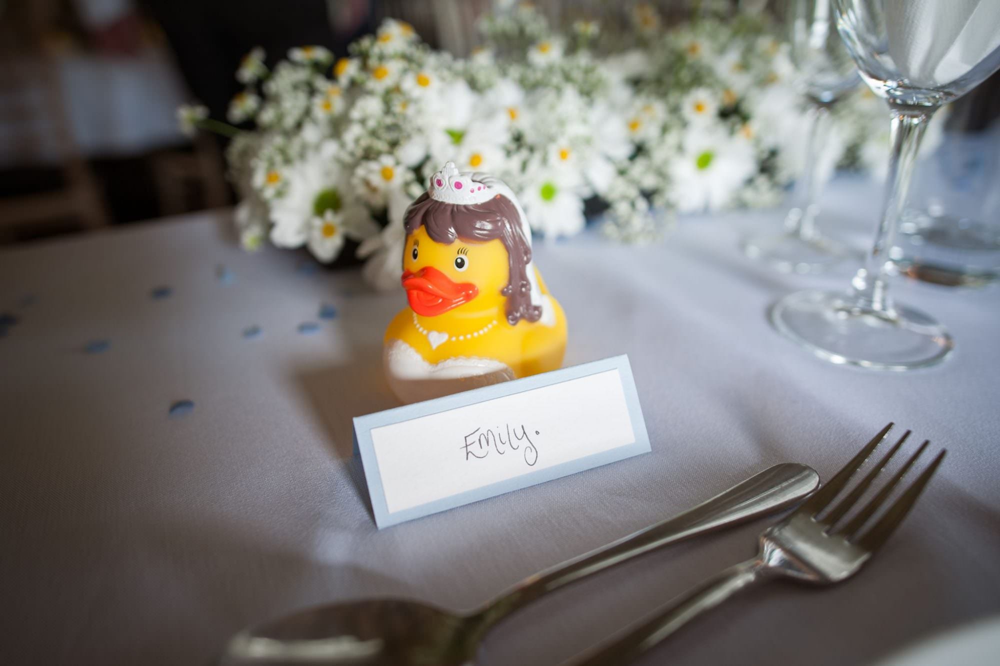 Dorset Bride's rubber duck at Sopley Mill