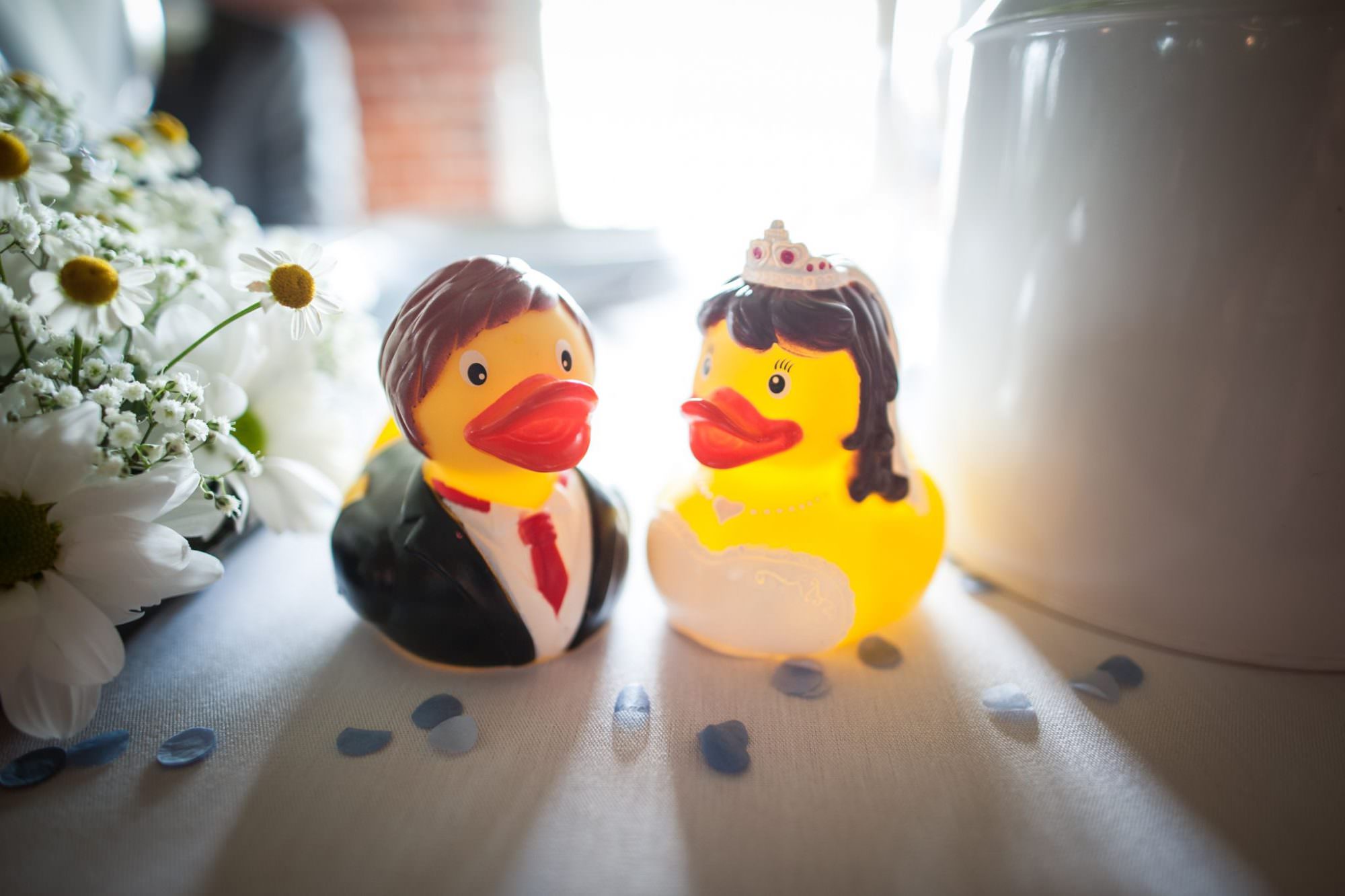 Duck themed wedding at Sopley Mill