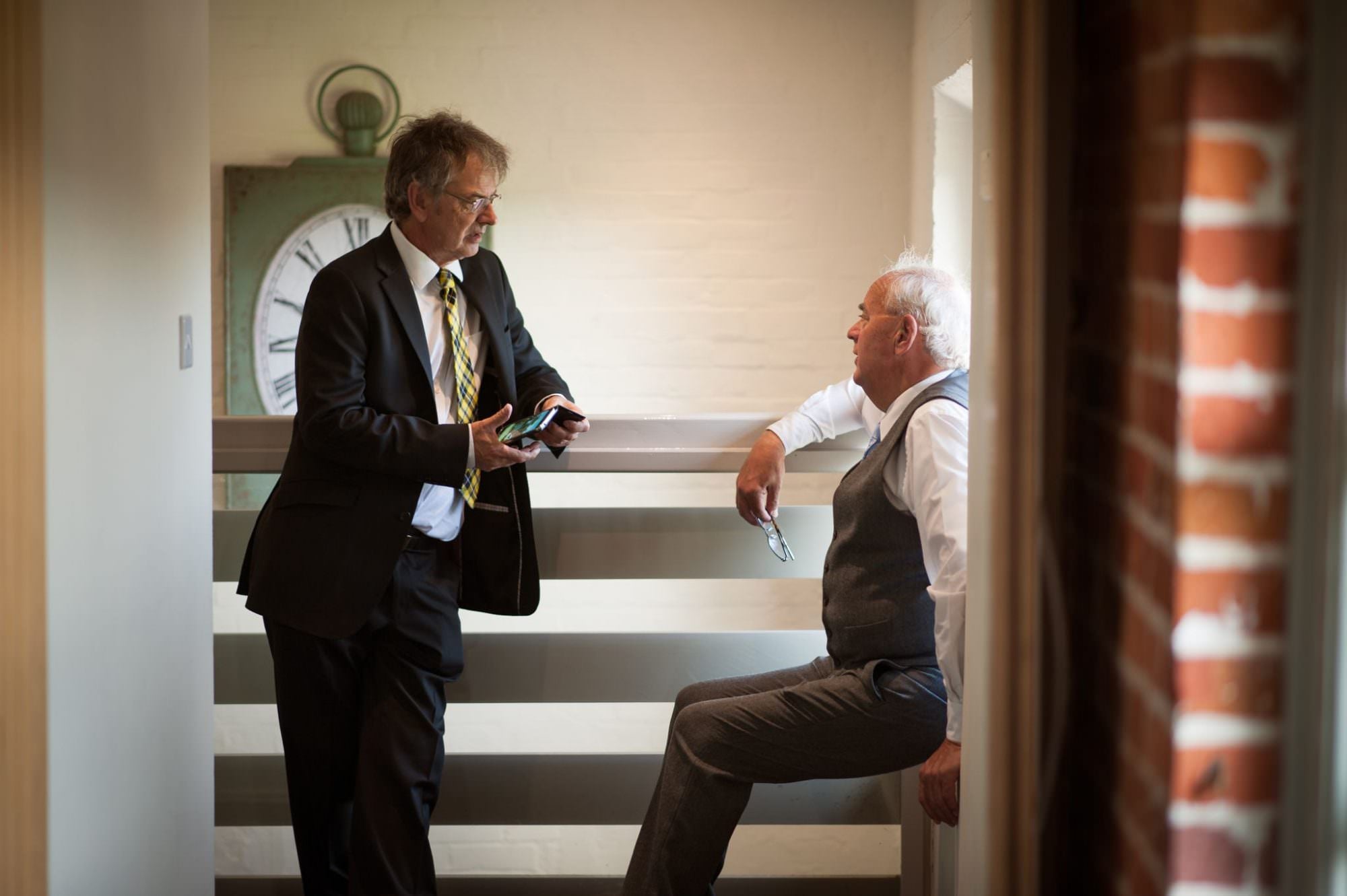 Men at Sopley Mill Wedding