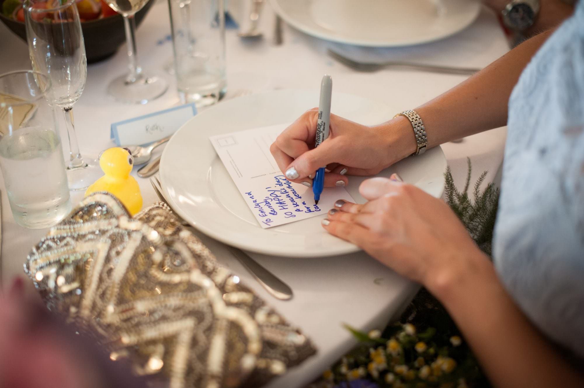 Wedding postcards idea at Sopley Mill