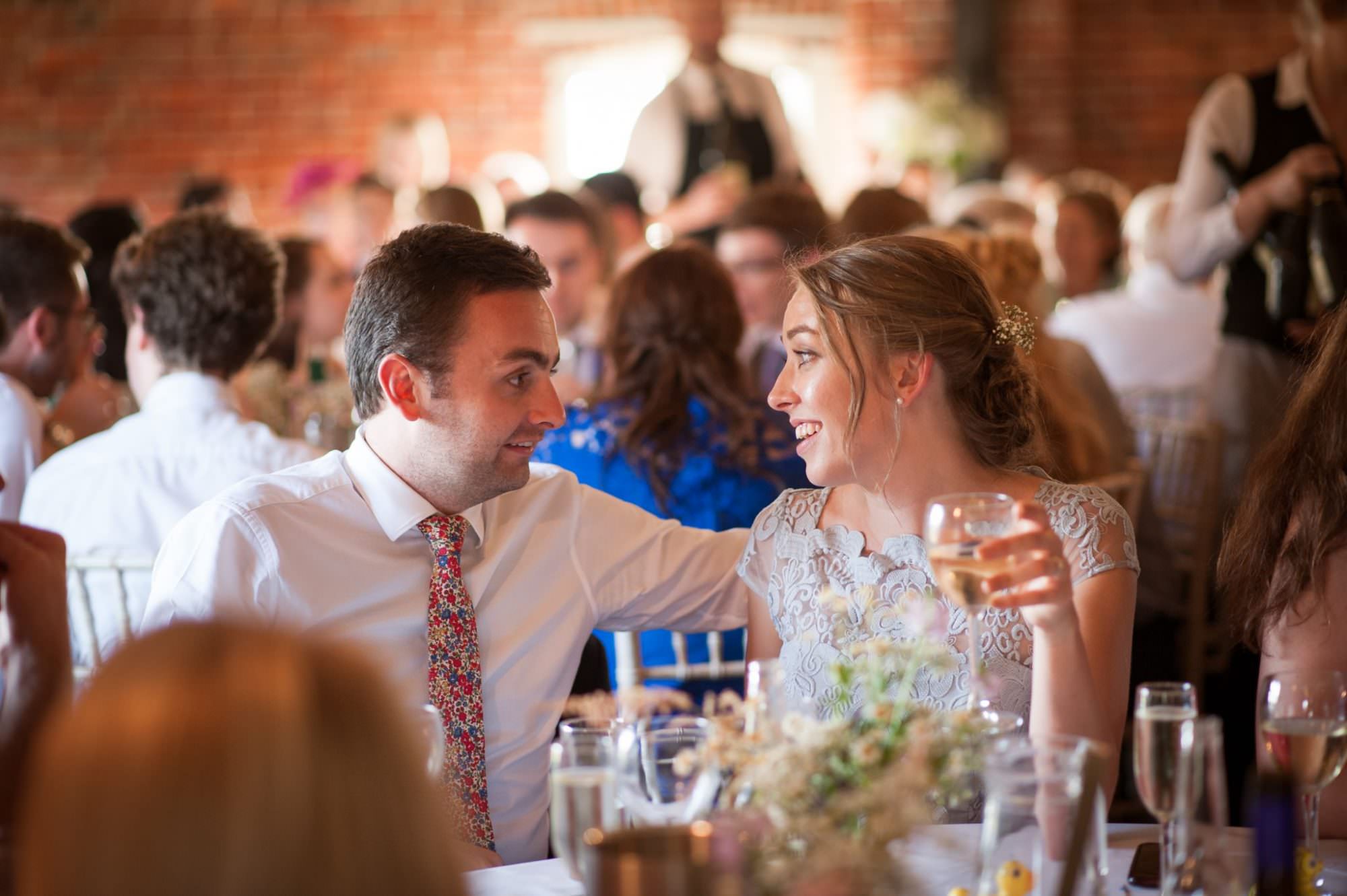 Photography of guests at Sopley Mill wedding