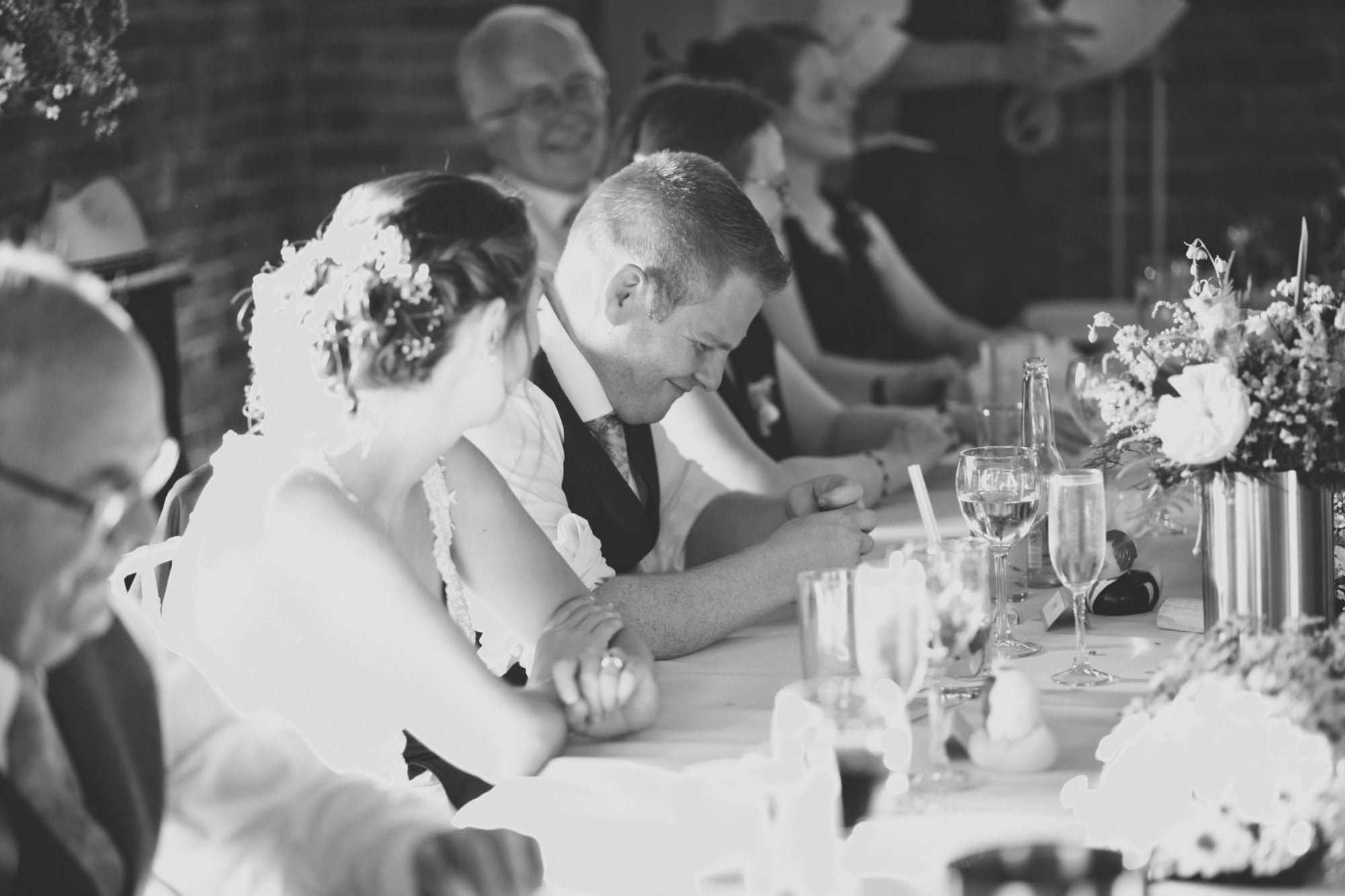 Wedding speeches at Sopley Mill