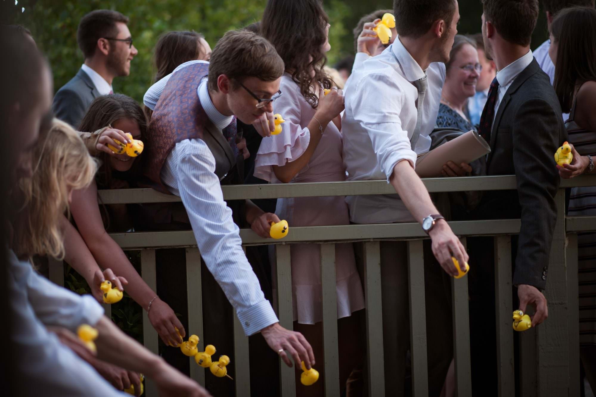Wedding Photography of Dorset Duck Race at Sopley Mill