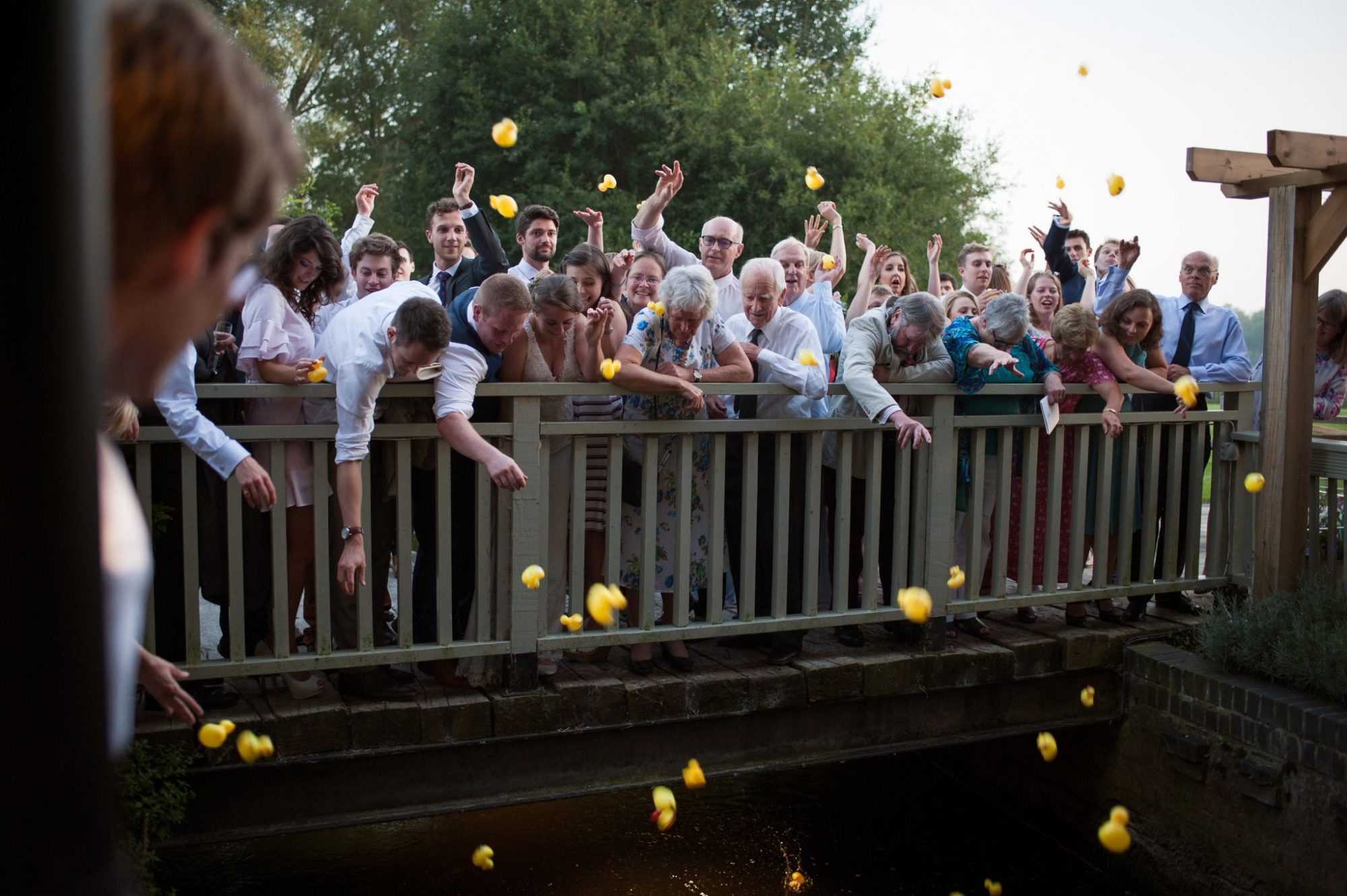 Sopley Mill duck race at Dorset Wedding