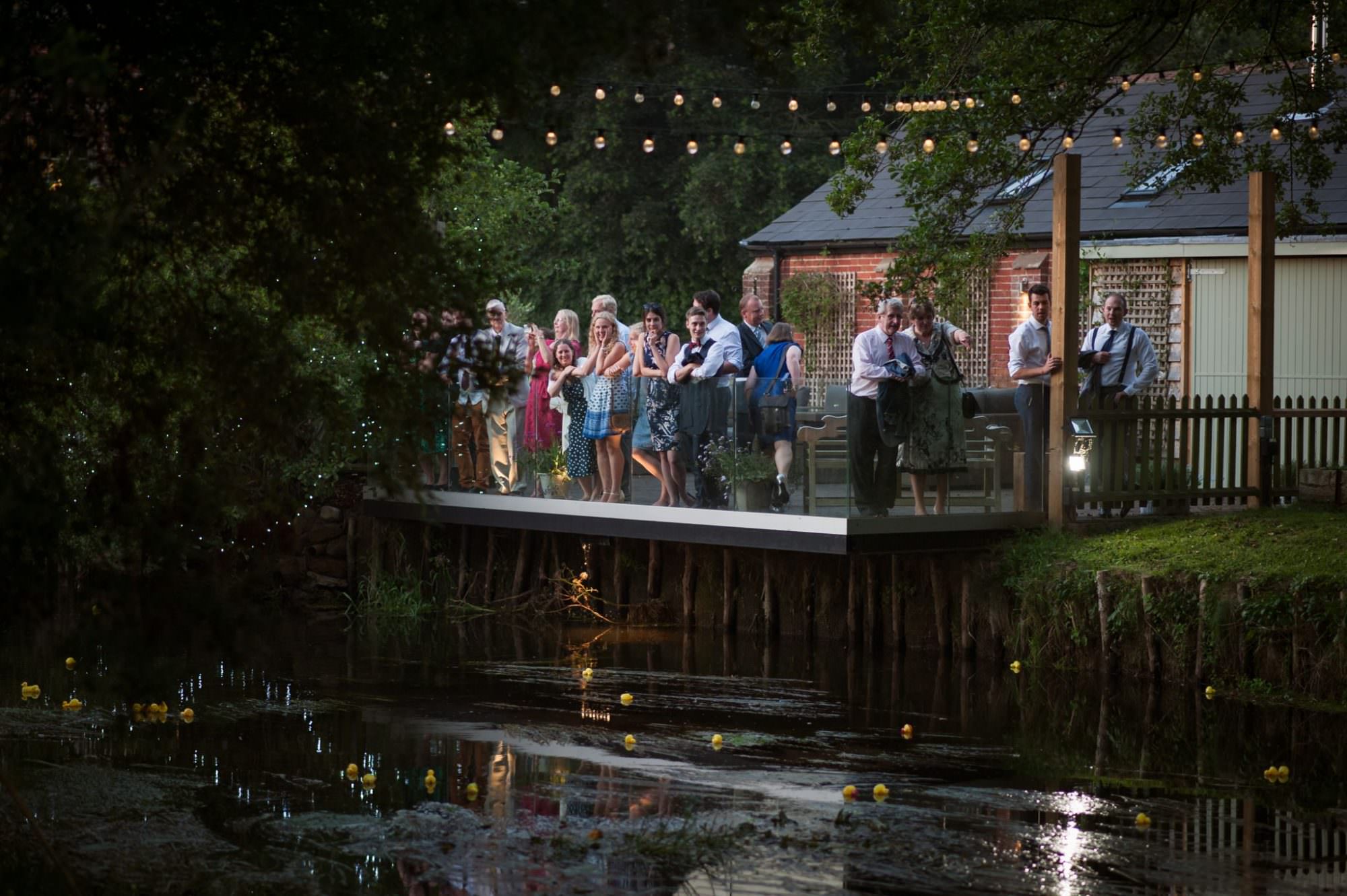 Canford Church wedding followed by Duck Race at Sopley Mill