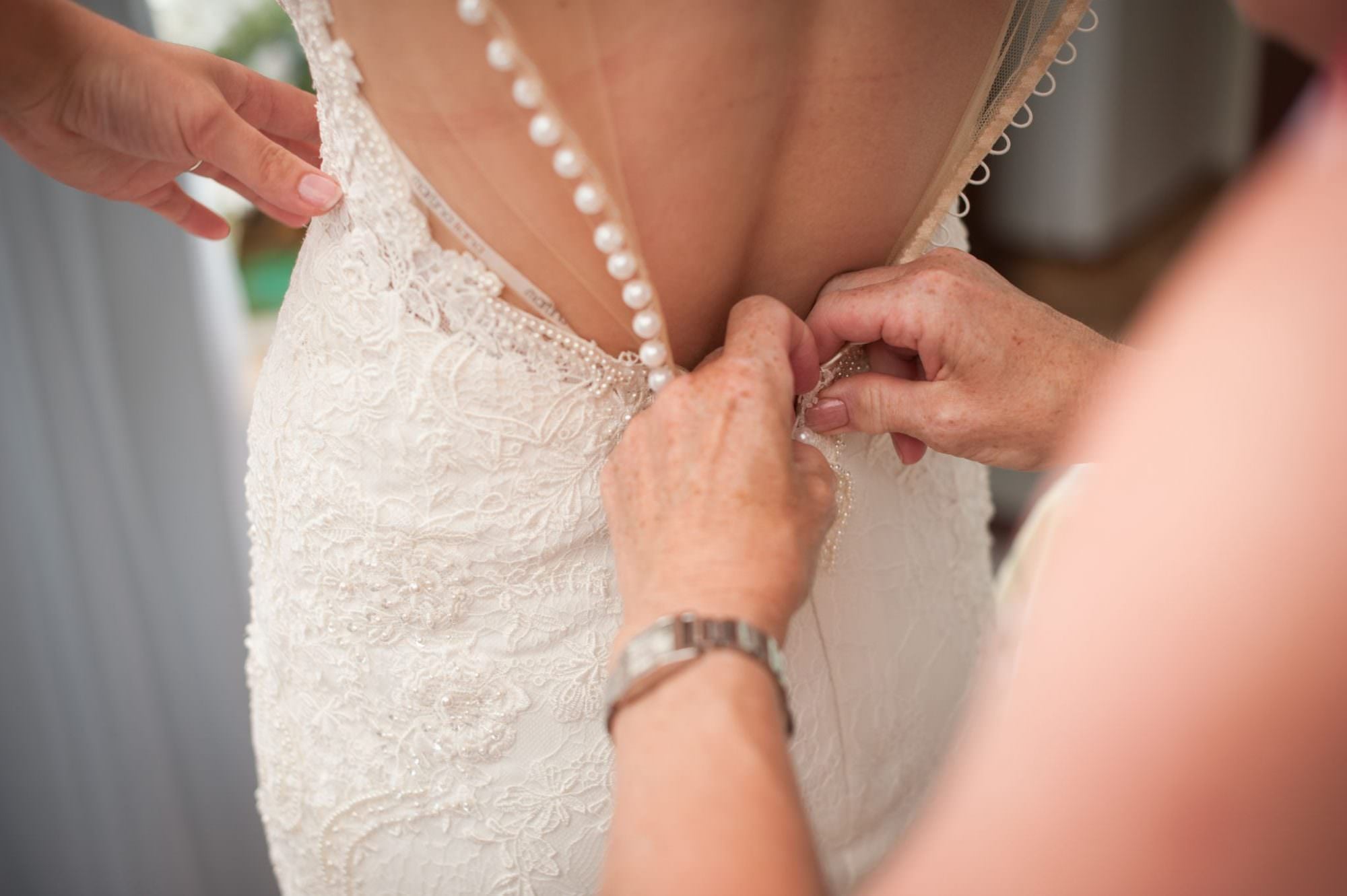 Dorset bride wearing Martina Liana Dress