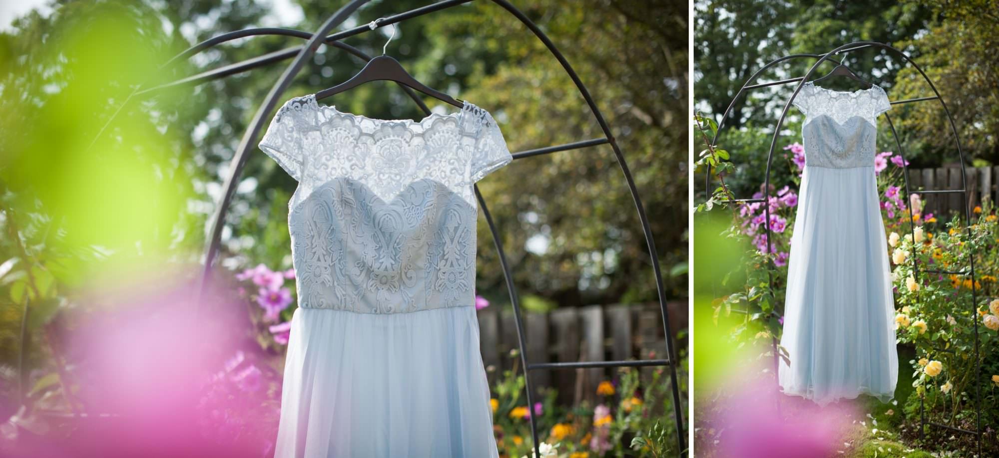 Photographs of Blue ChiChi dresses in Dorset Garden