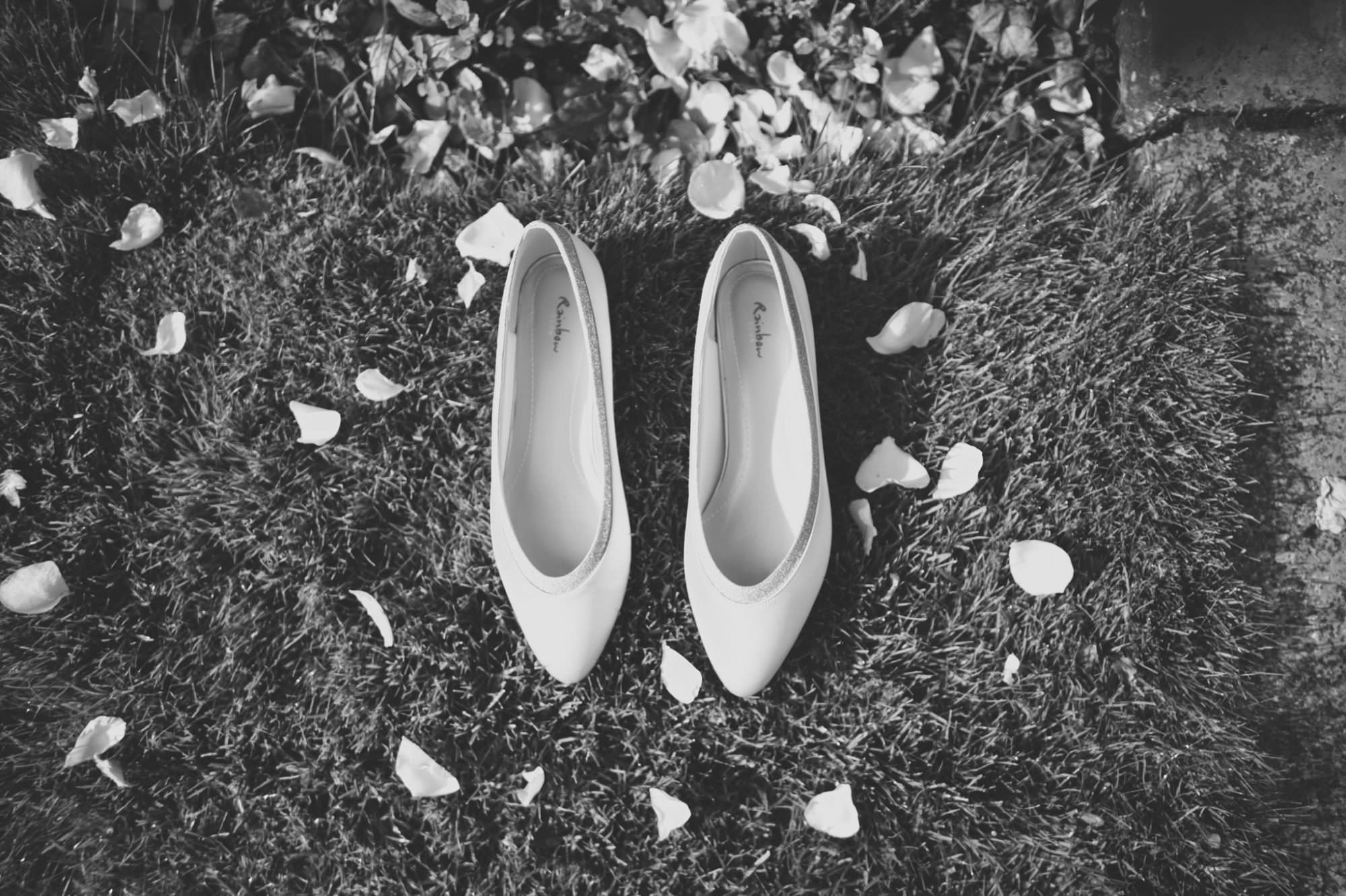 Rainbow Shoes by Dorset Wedding Photographer