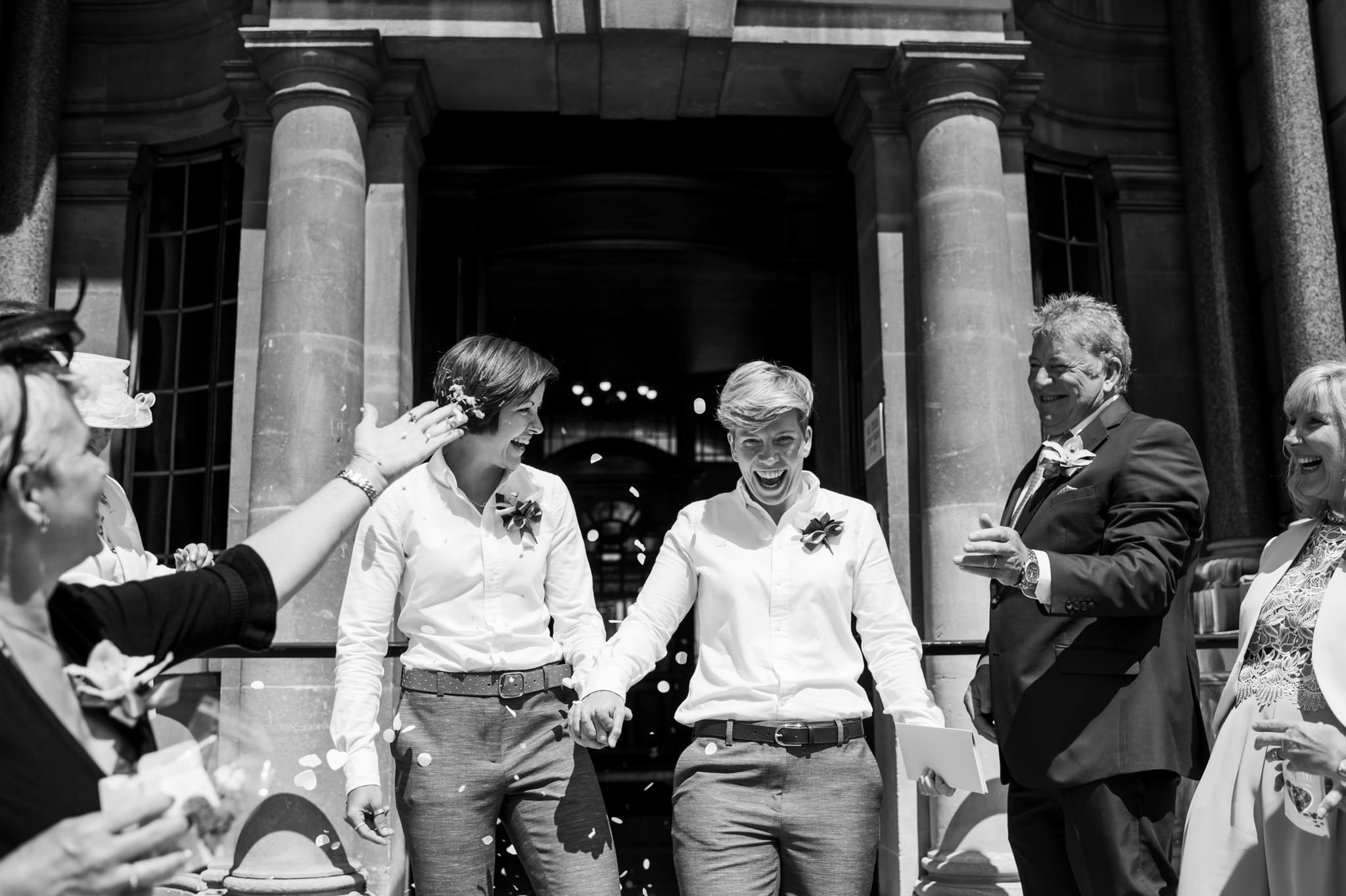 Confetti at Bournemouth Wedding