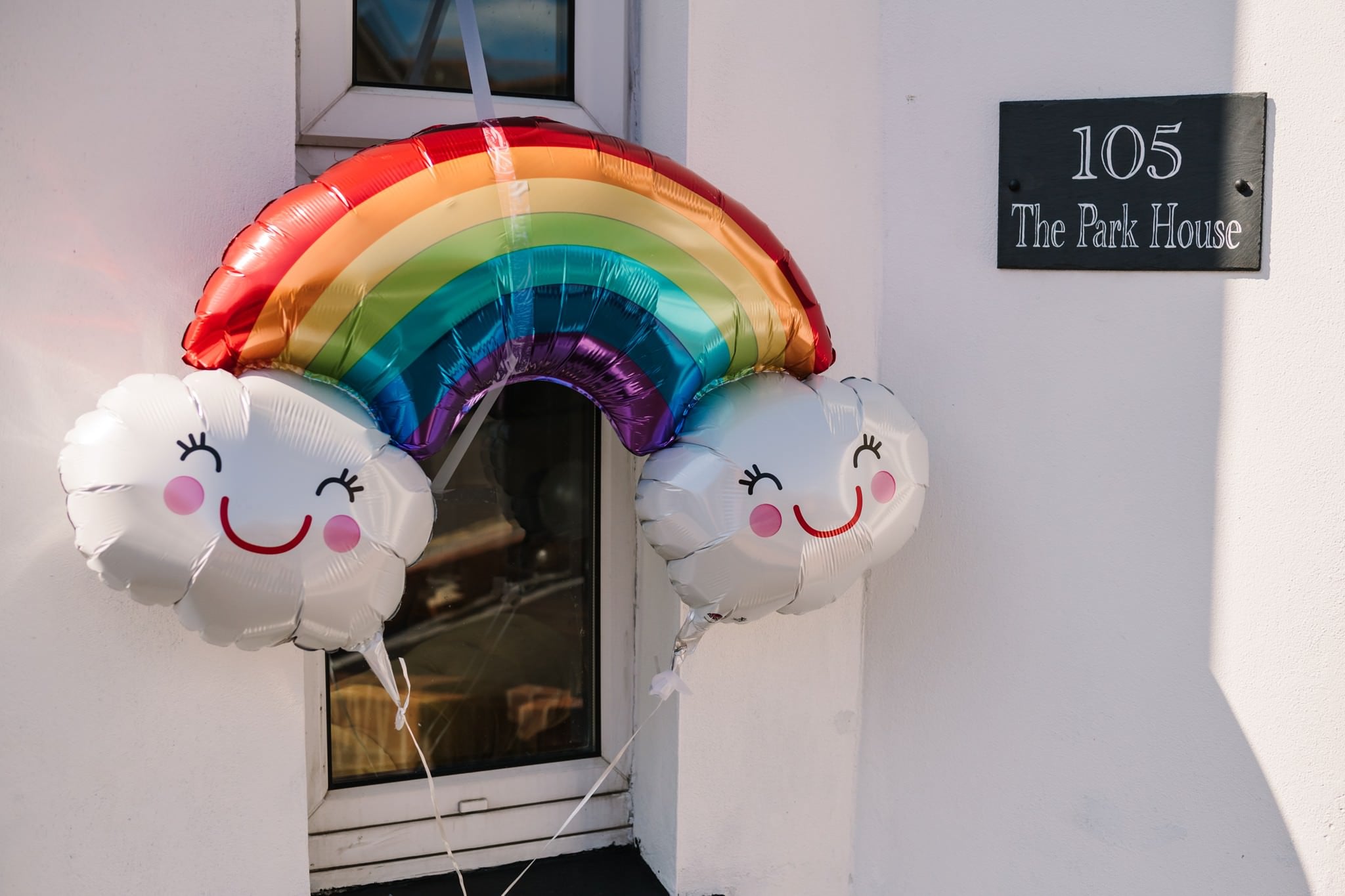Gay pride rainbow at Dorset Wedding
