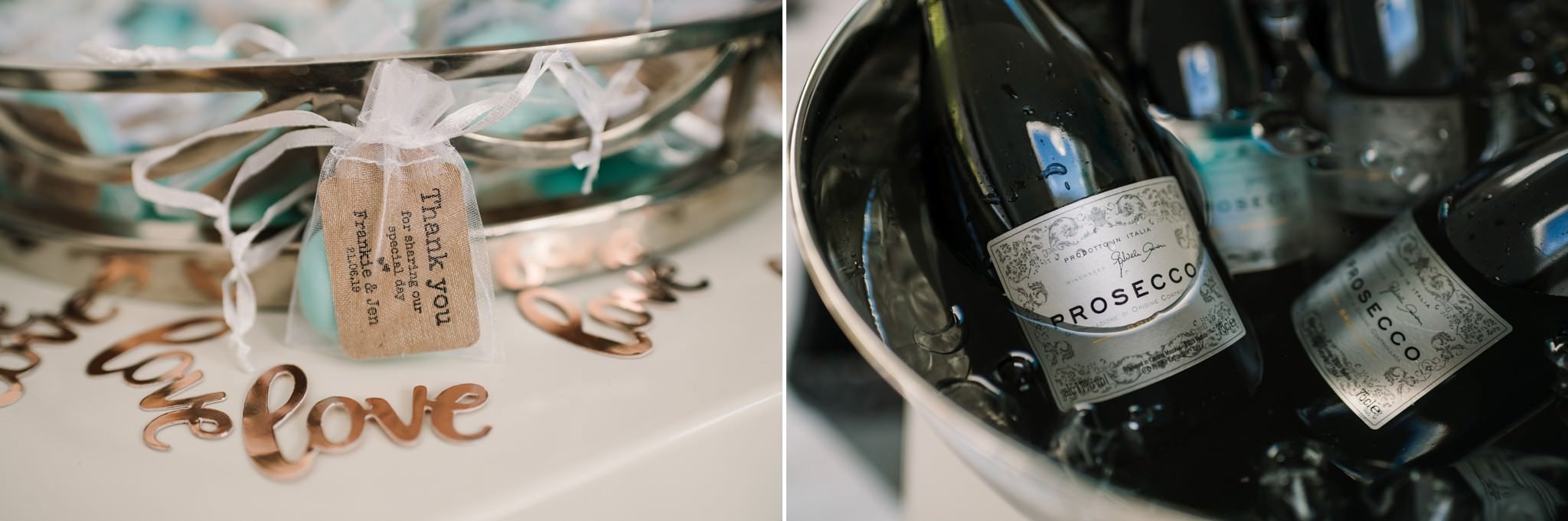 Photography of gay Bournemouth wedding decor