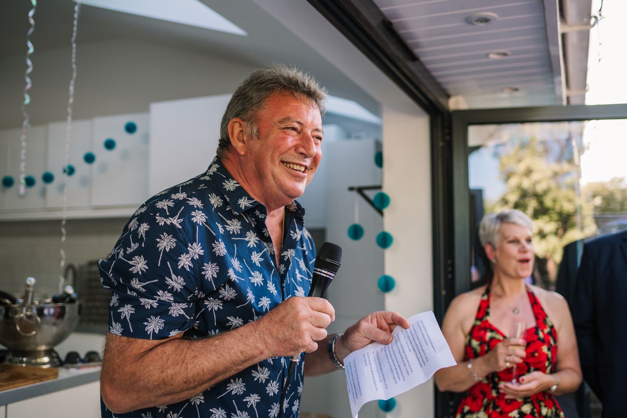 Photography of speeches at Bournemouth gay wedding