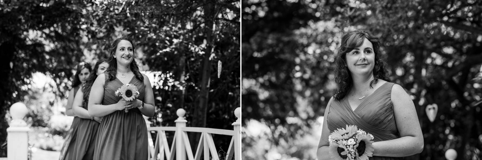 Outdoor wedding ceremony at Gordleton Mill