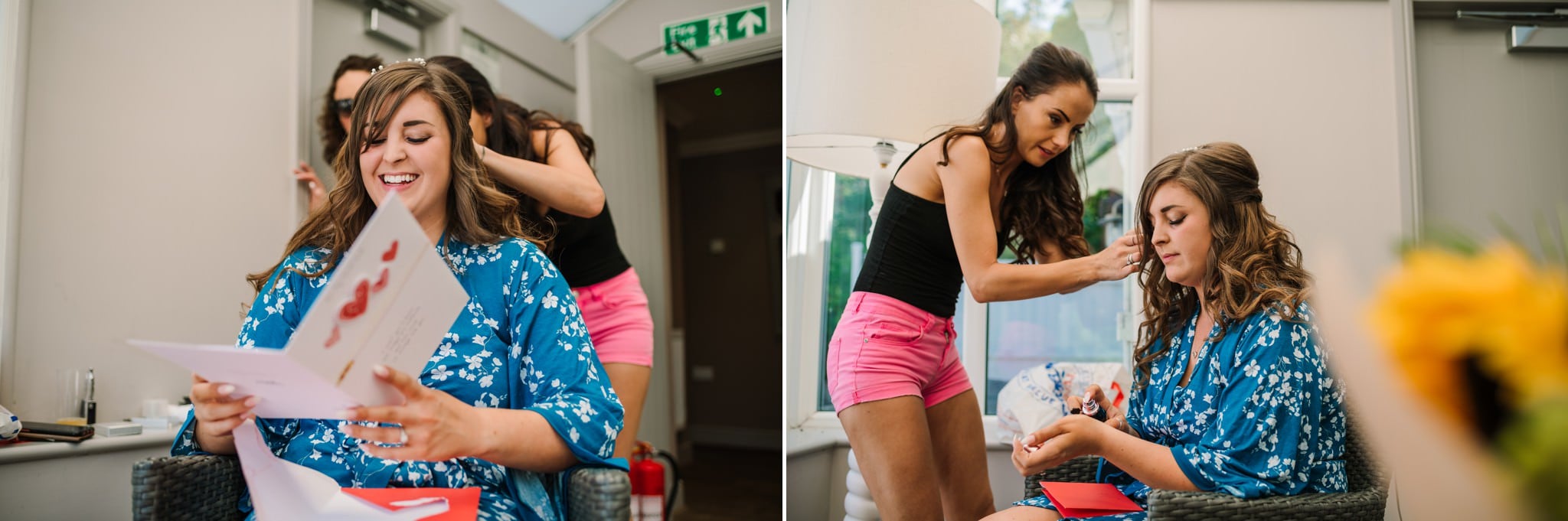 Gordleton Mill bridal prep photos